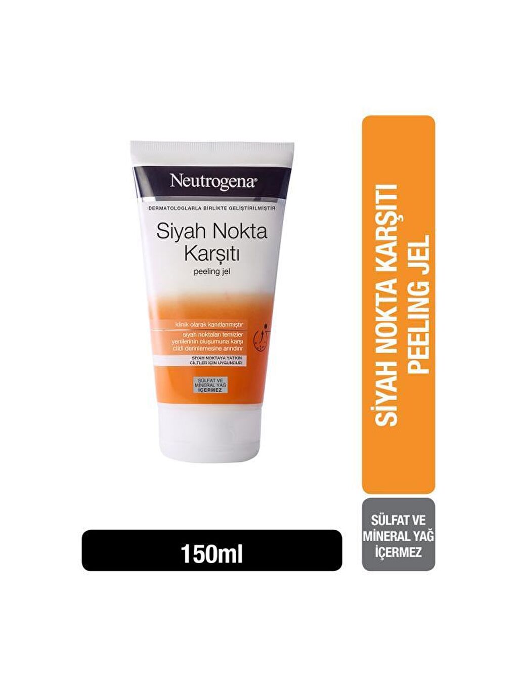 Neutrogena Renksiz Visibly Clear Siyah Nokta Karşıtı Temizleyici Peeling Jel 150 Ml