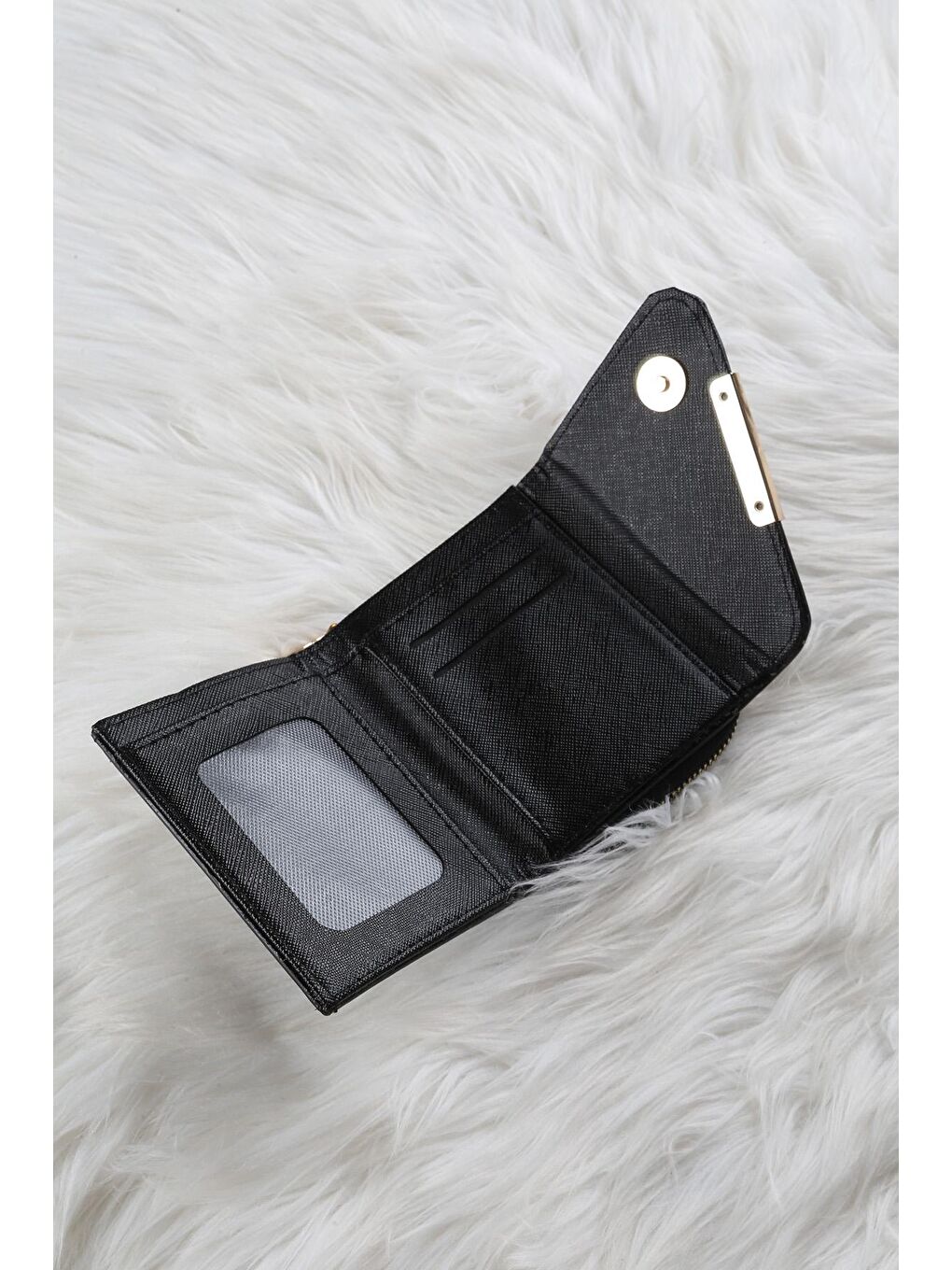 Siyah Baskılı Cüzdan/Para Çantası-1