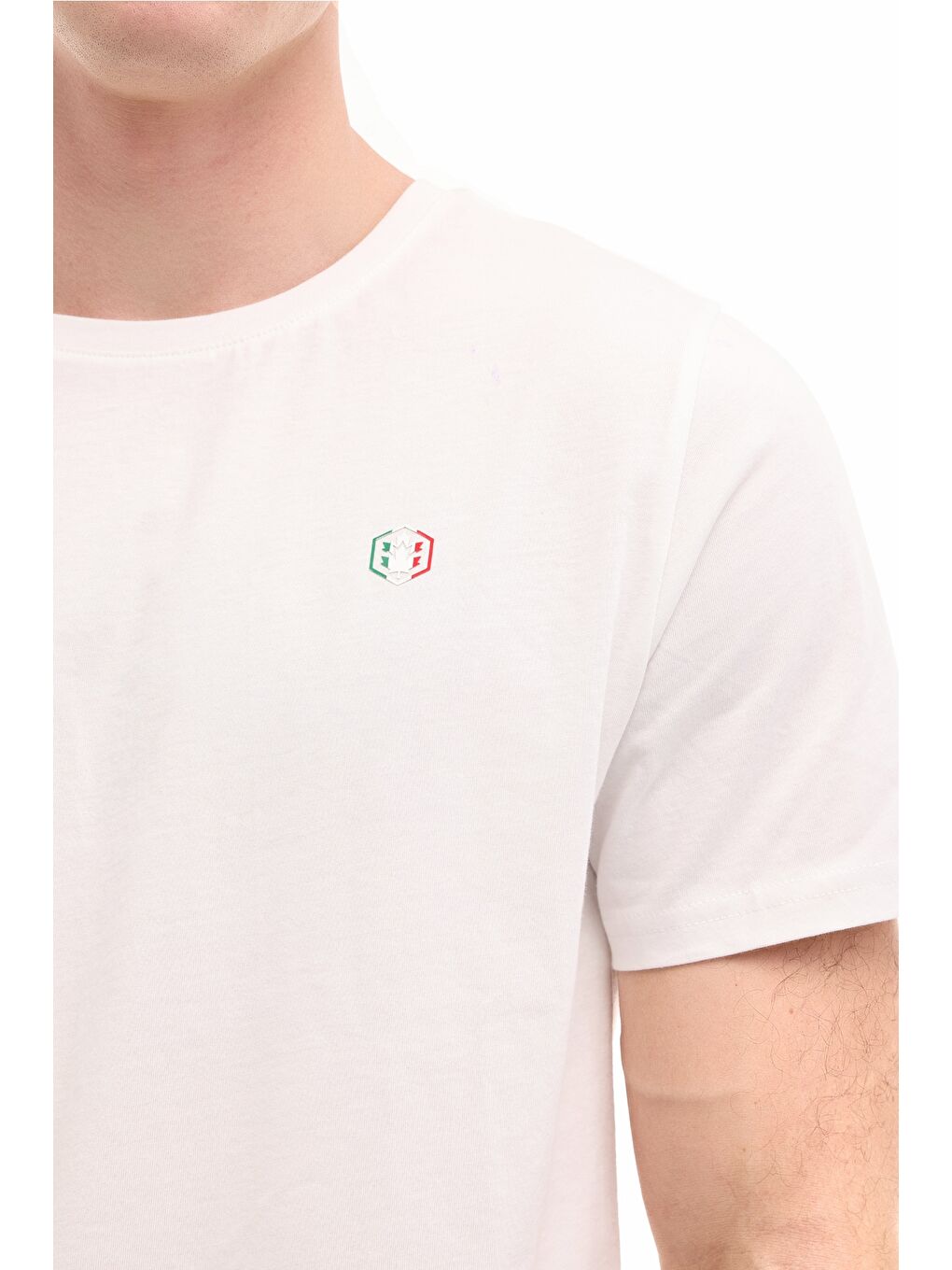 ML DEX 11ITL1314 6FX Beyaz Erkek Kısa Kol T-Shirt-3