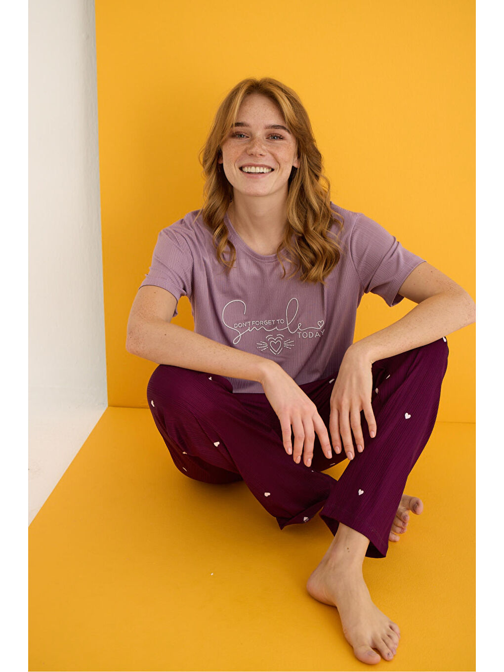 Lila Pegasus Pijama Takımı 7011-15-1