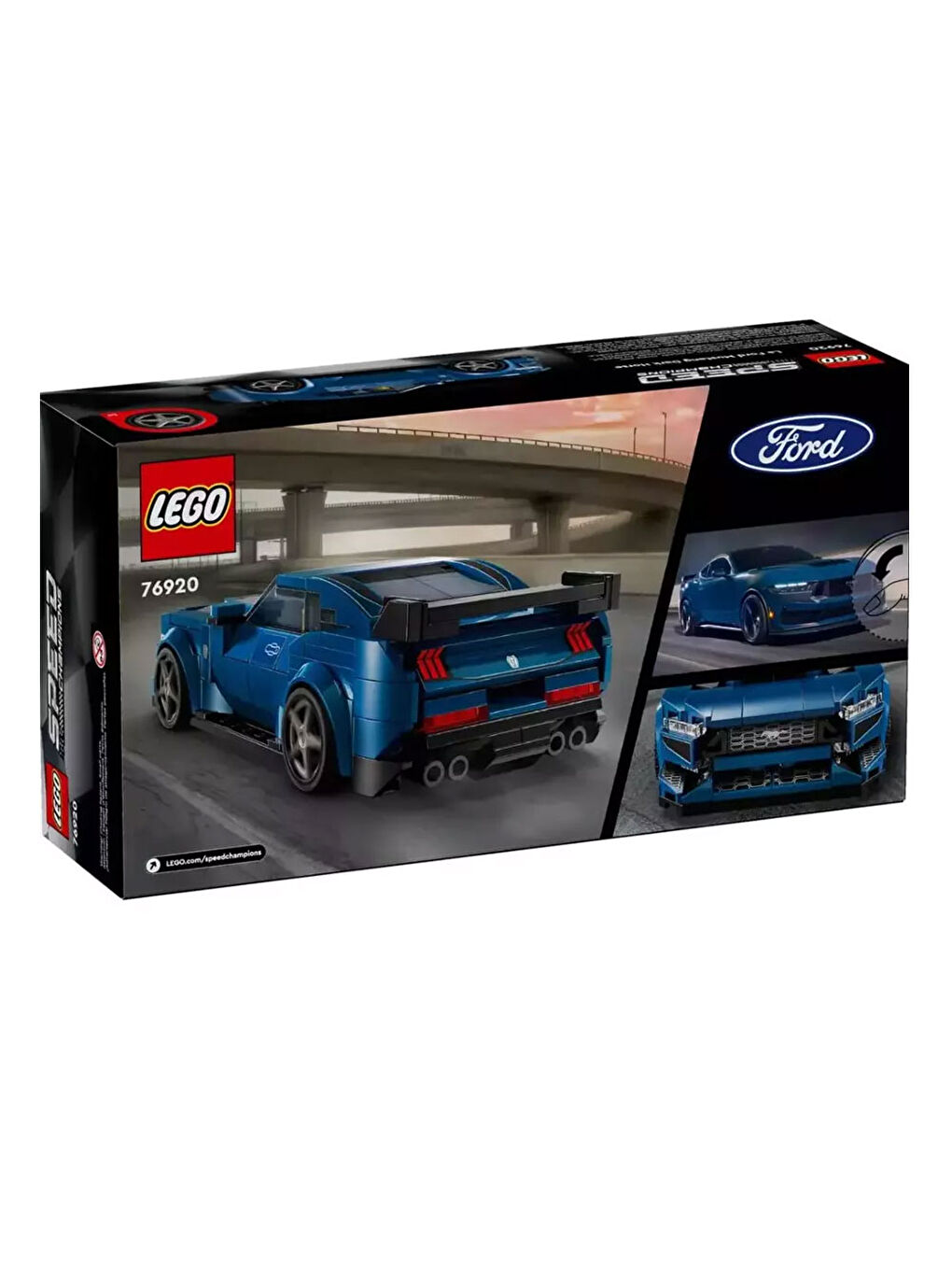 Lego Renksiz Speed Champions Ford Mustang Dark Horse Spor Araba 76920 - 1