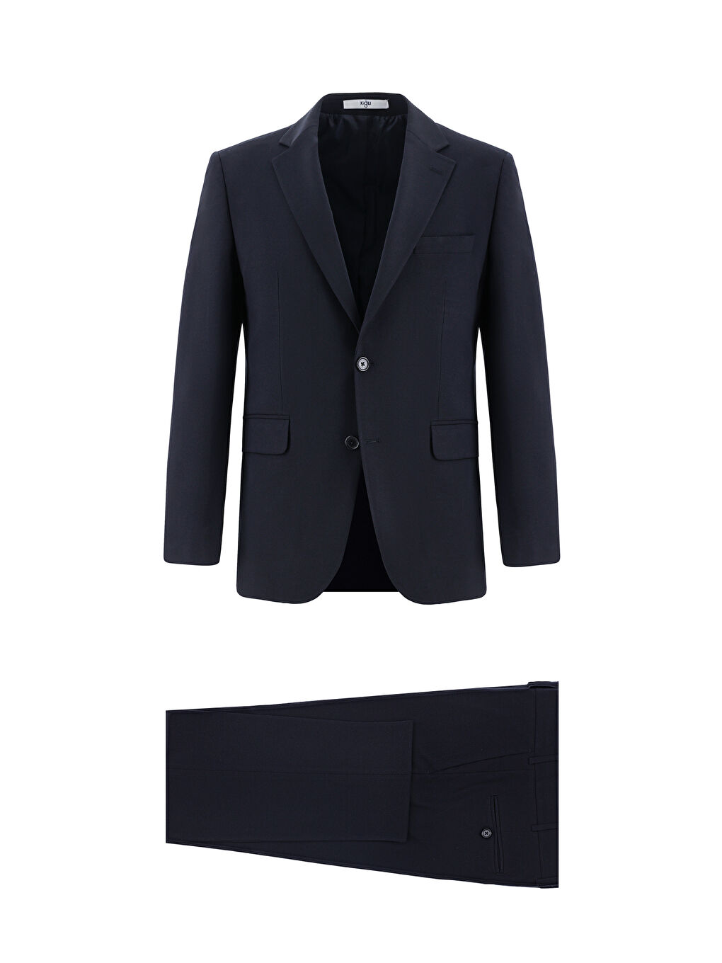 Lacivert 7 Drop Slim Fit Dar Kesim Yünlü Takım Elbise