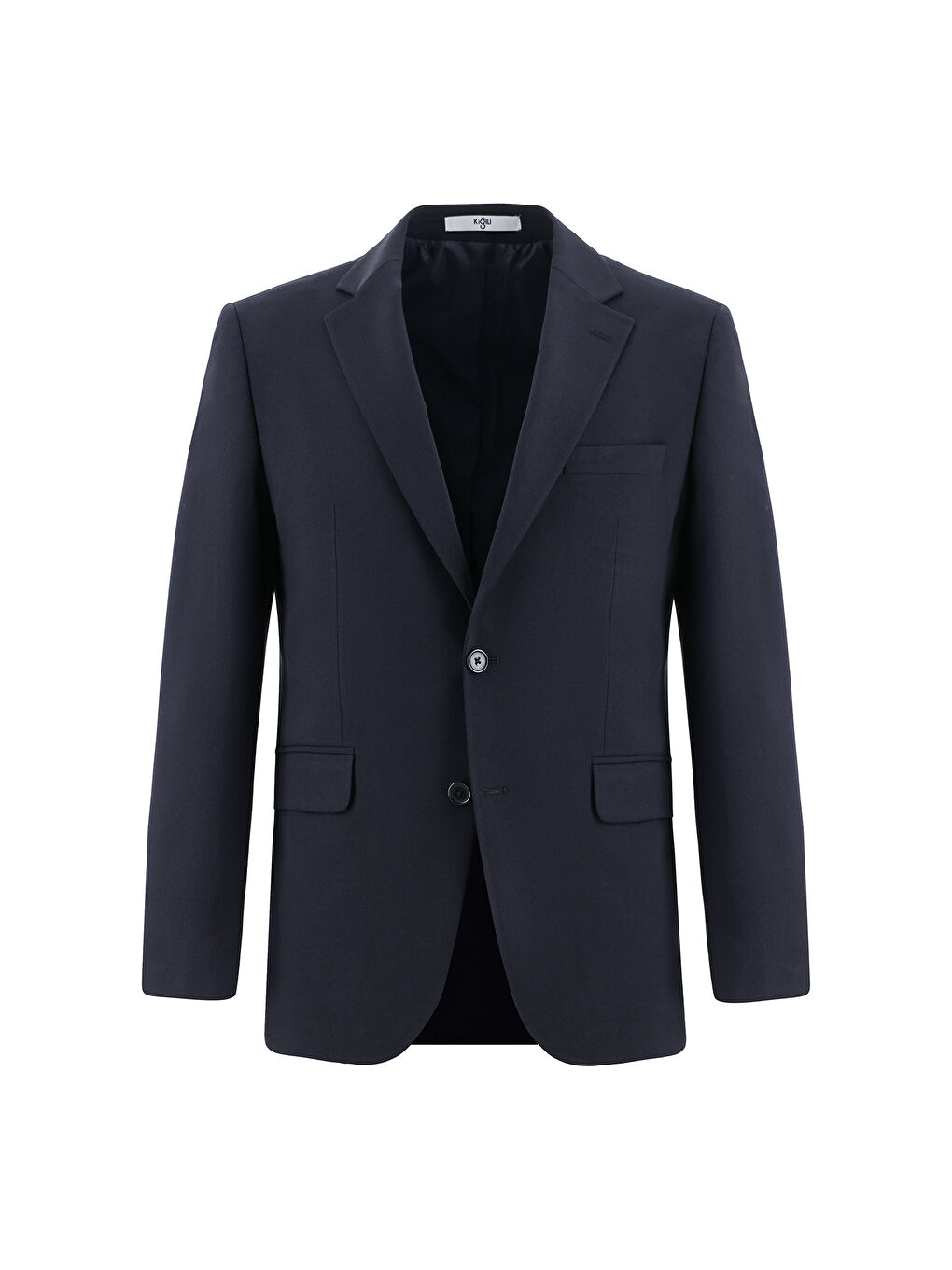 Lacivert 7 Drop Slim Fit Dar Kesim Yünlü Takım Elbise-1