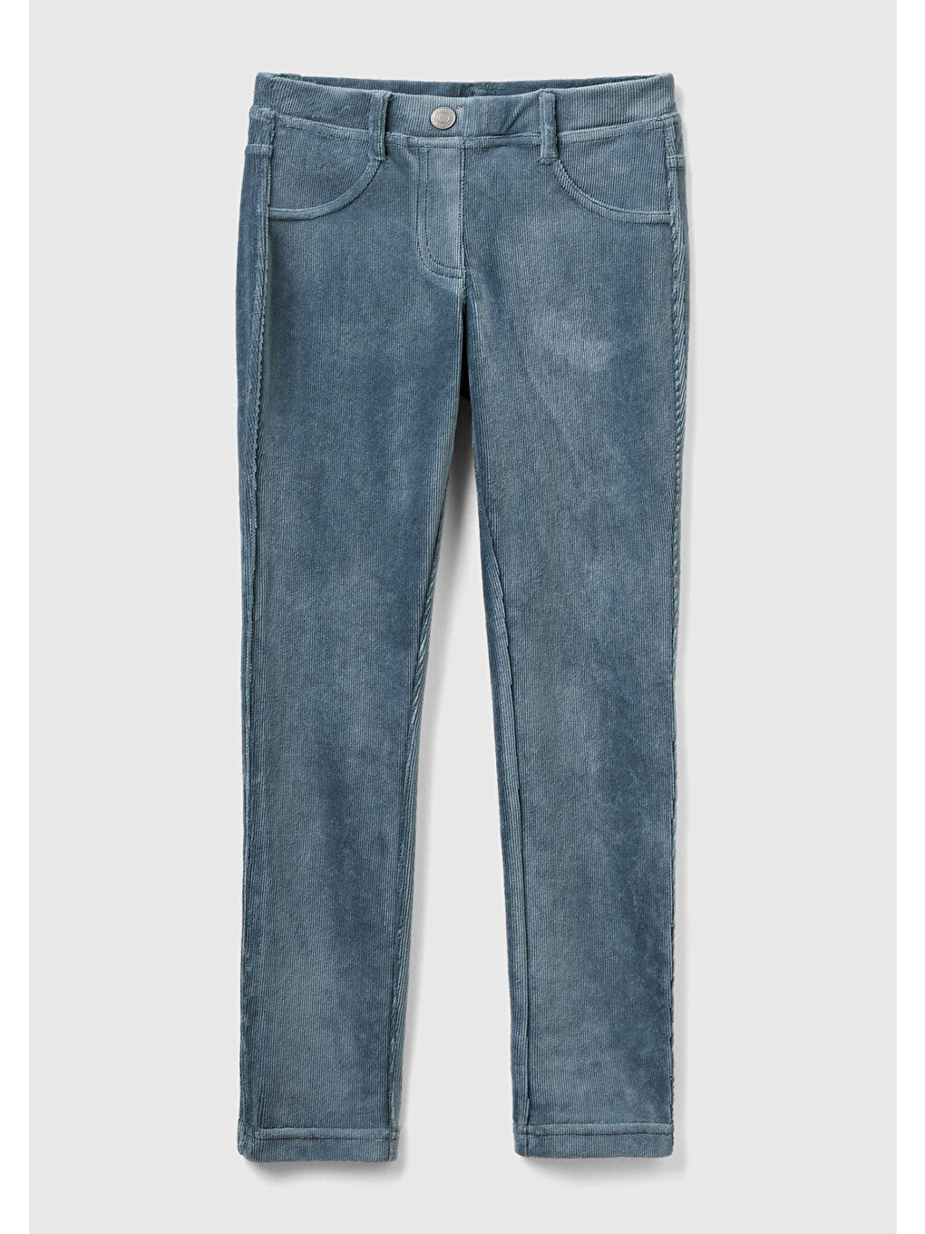 Kız Çocuk Antrasit Kadife Jegging  Pantolon