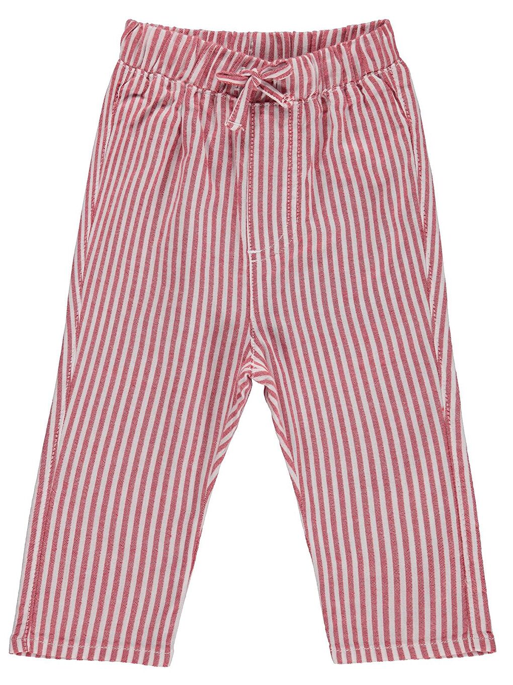 Baby Çizgili 6-18 Ay Pantolon - Kırmızı