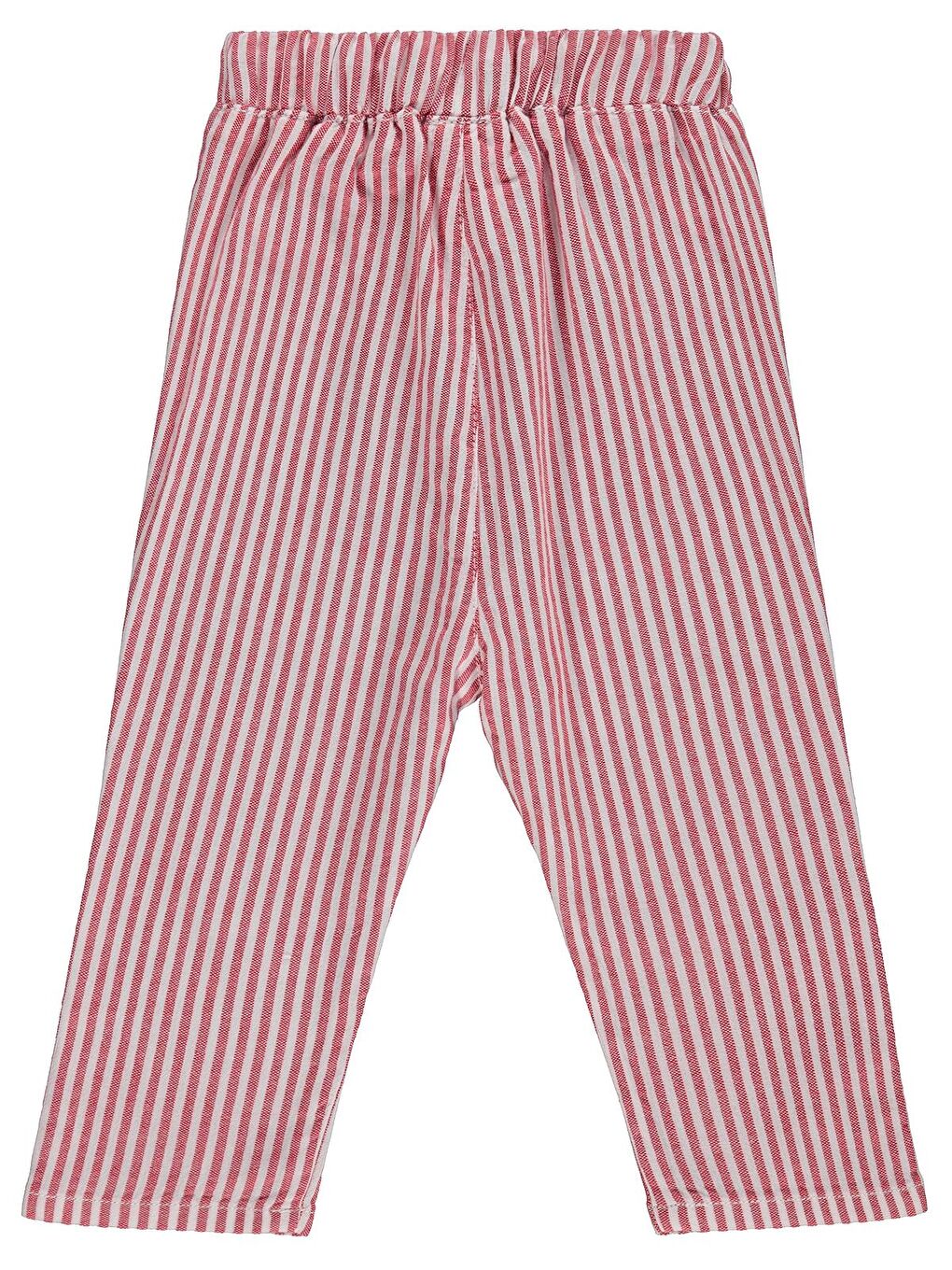 Baby Çizgili 6-18 Ay Pantolon - Kırmızı-1