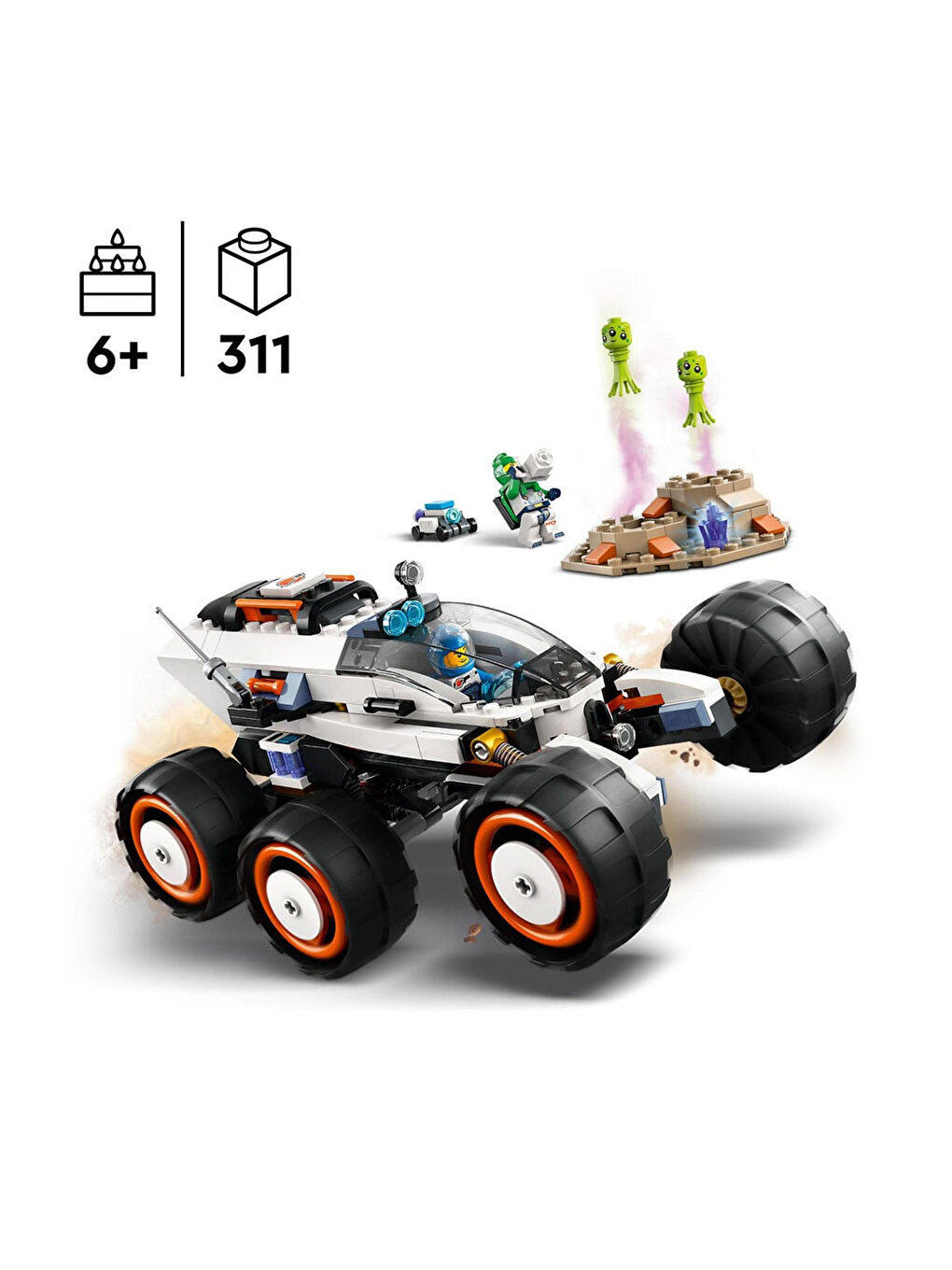 Lego Renksiz City Uzay Keşif Robotu Ve Uzaylı Canlı 60431 - 4