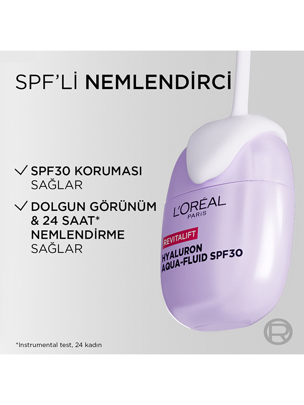 L’Oreal Paris Revitalift [Hyaluronik Asit] İçeren Dolgunlaştırıcı Hafif Yapılı SPF30 Korumalı Nemlen-2