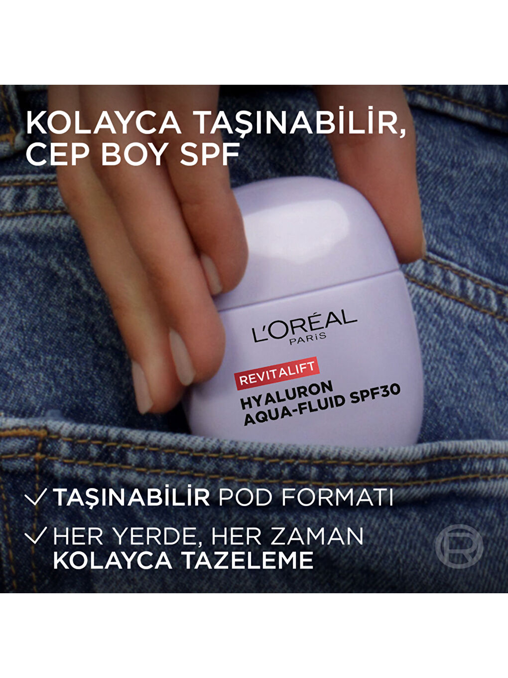 L’Oreal Paris Revitalift [Hyaluronik Asit] İçeren Dolgunlaştırıcı Hafif Yapılı SPF30 Korumalı Nemlen-5