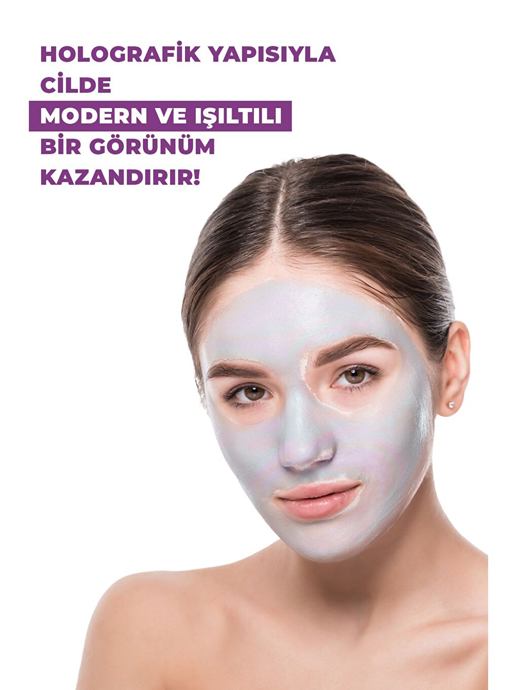 Soyulabilir Hologram Kil Maske 50 ml x 3 Adet-2
