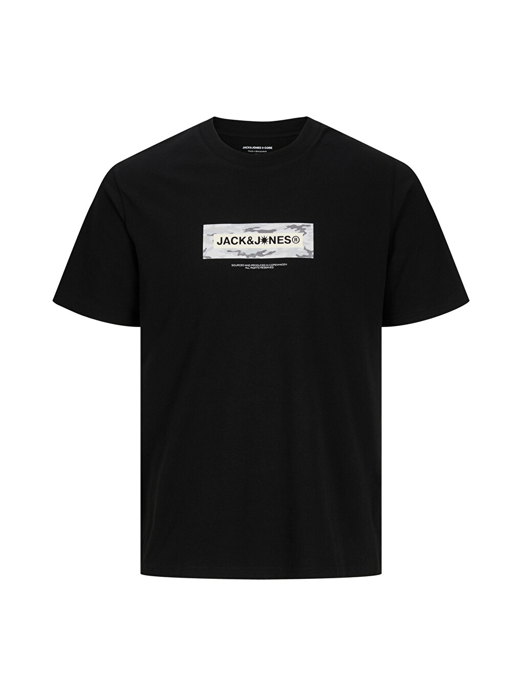 Siyah Core Jcobreeze Logo Baskılı Pamuklu Regular Fit T Shirt 12297851