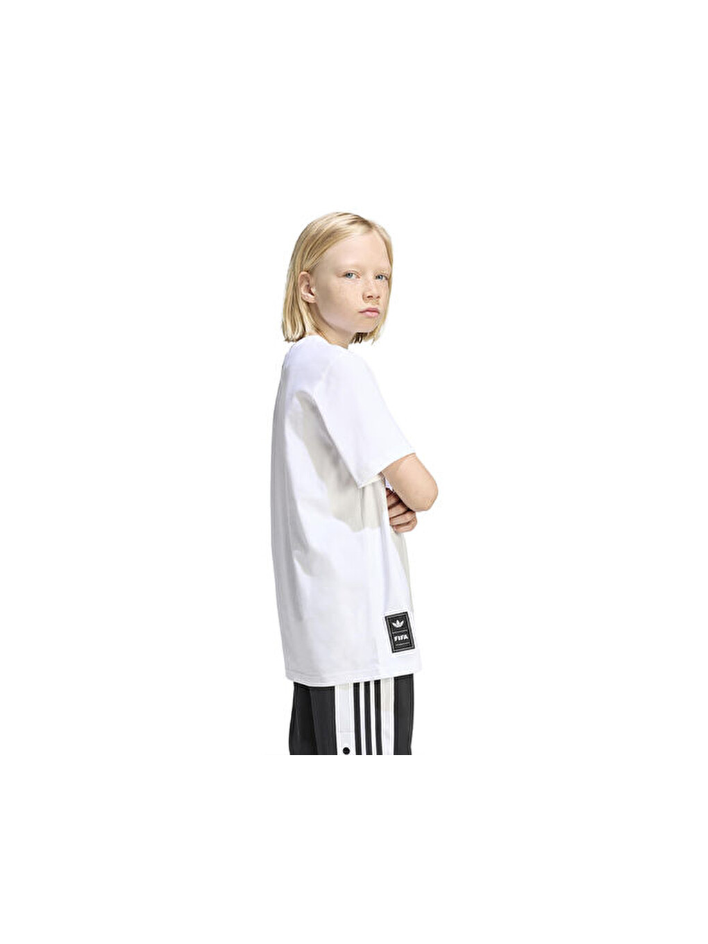 Lo Gfx T Shirt Çocuk Günlük Tişört Kd7878 Beyaz-1