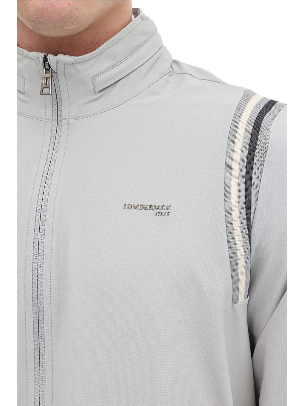 Gri ML WESS 18ITL1213 6FX GRI Erkek Eşofman Üstü-3