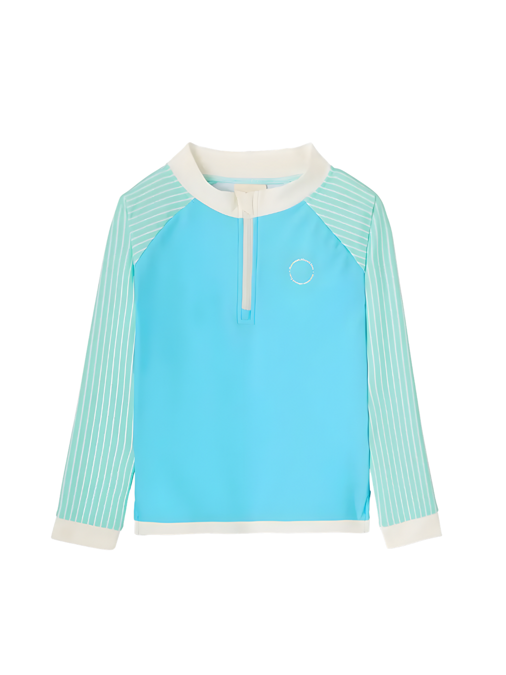 Mavi UV Korumalı Uzun Kollu Tişört Mayo Blue Striped