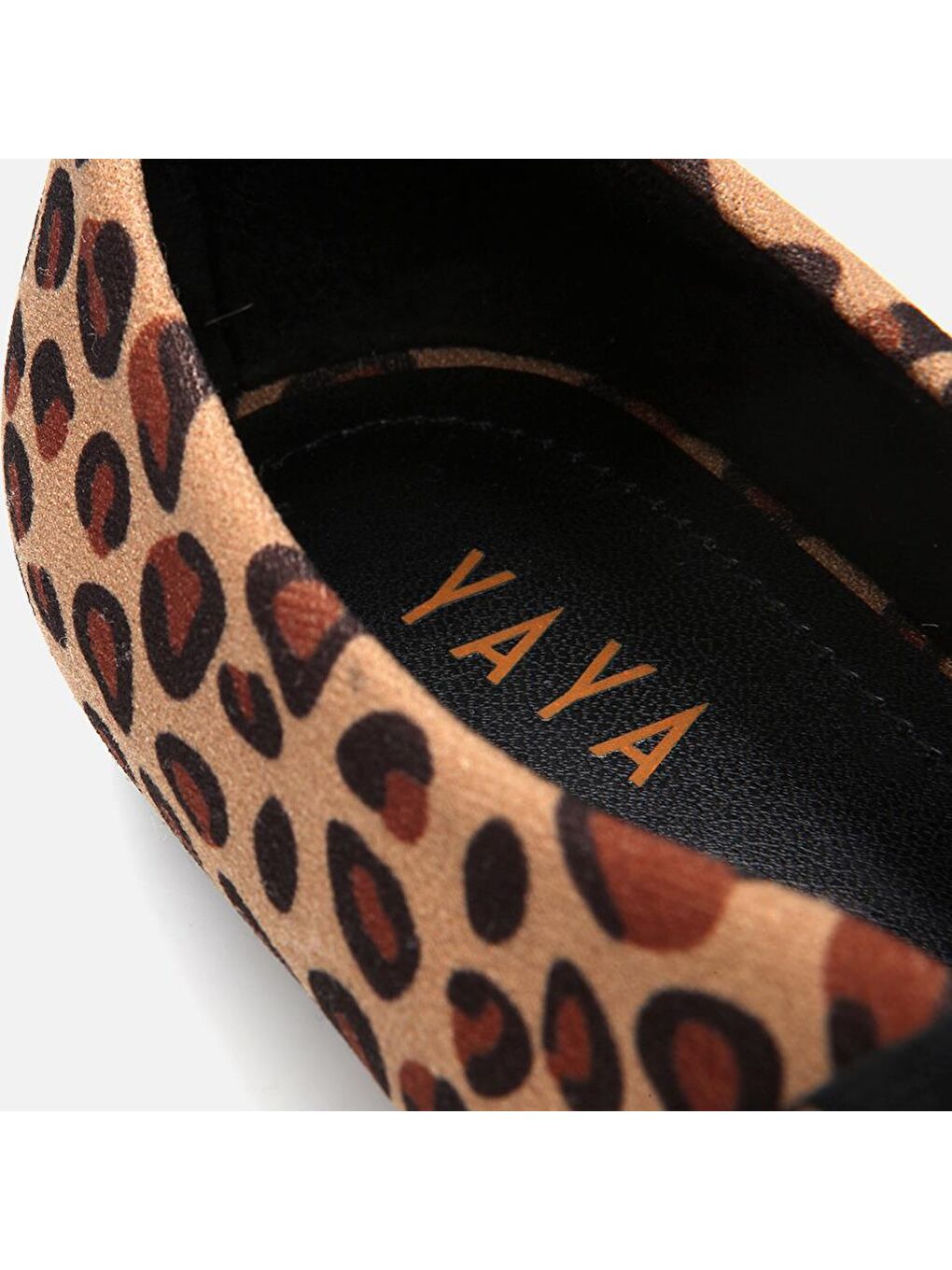 Kahverengi Leopar Desenli Kadın Babet-5