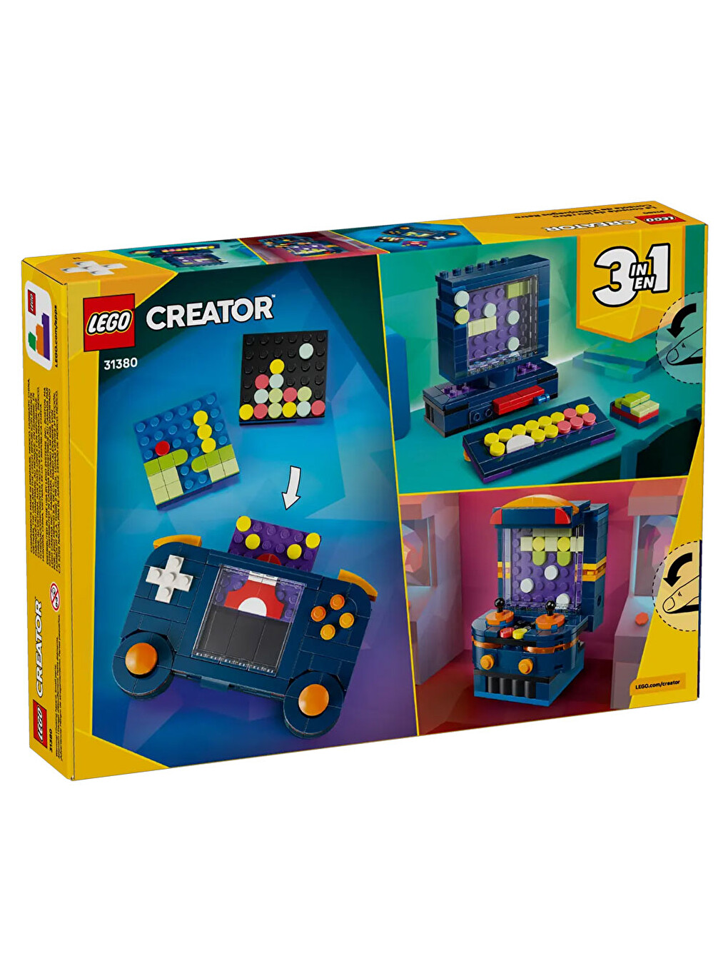 Creator 3’ü 1 Arada Retro Oyun Konsolu 31380-6
