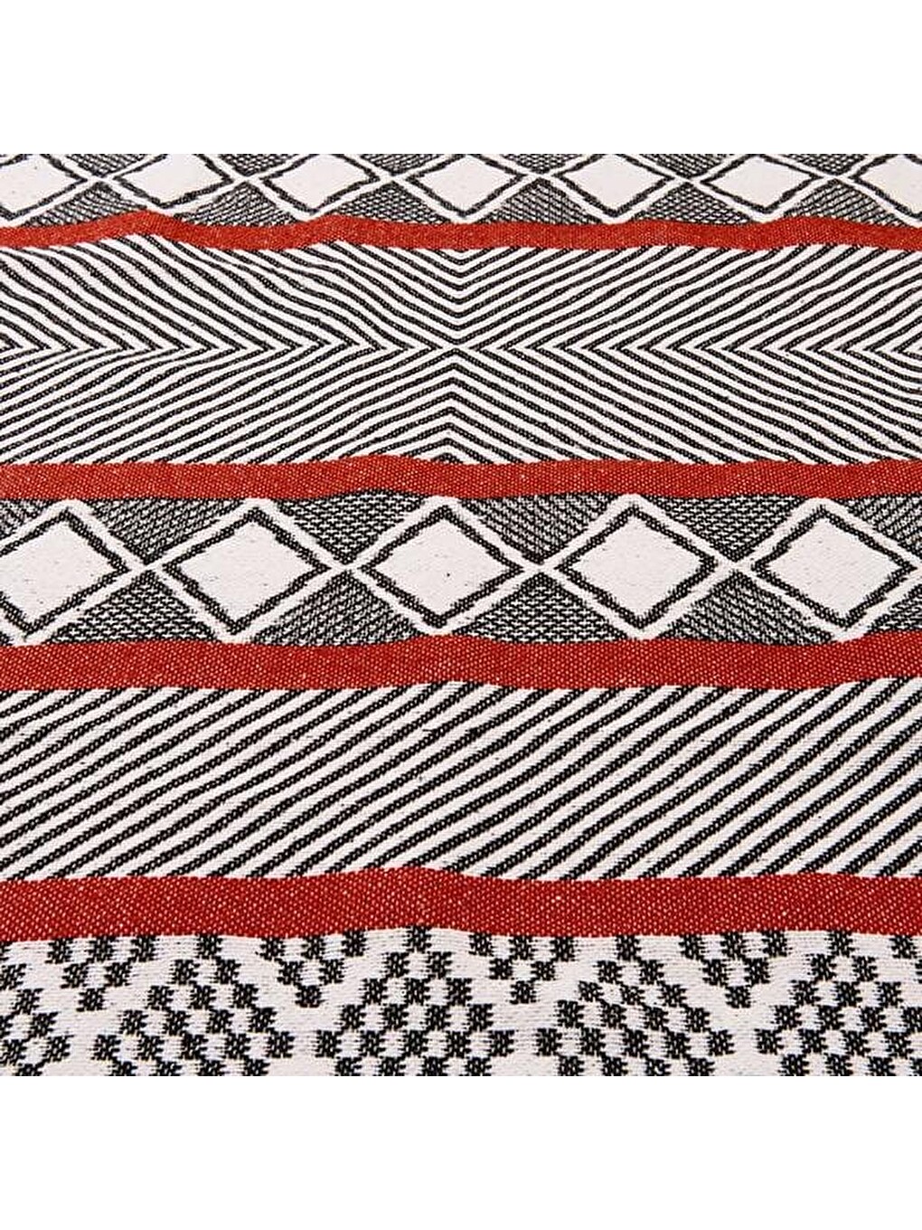 Soft Etnico Çift Taraflı Kilim - Kırmızı - 80x150 cm-3