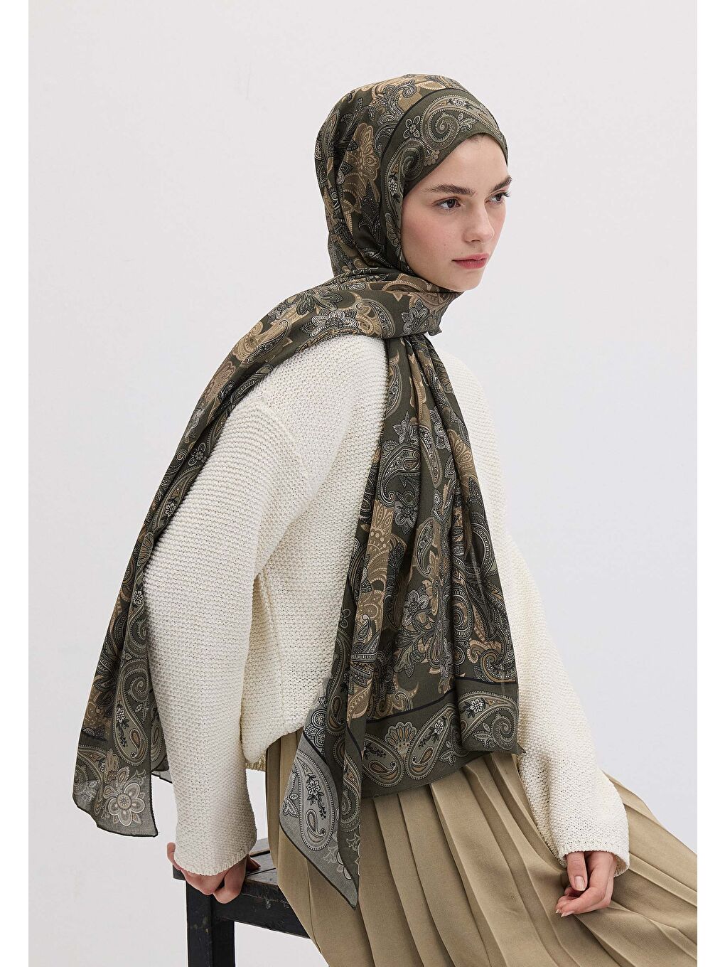 Eva Desen Şal Askeri Haki