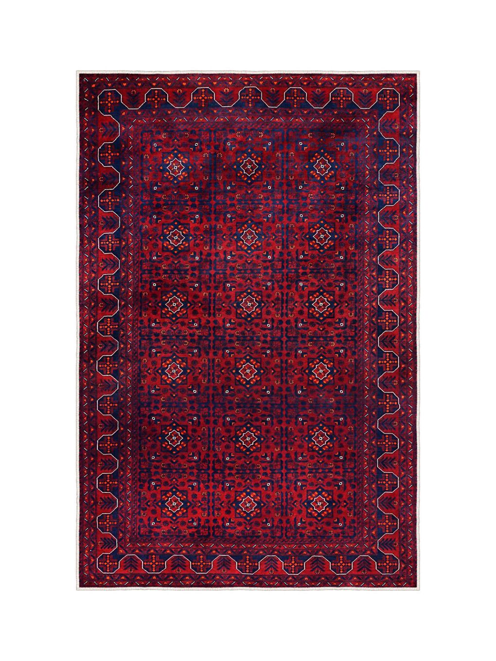 Homefesto Kırmızı Özel Tasarım, Kaymaz Taban, İnce, Yıkanabilir, Modern Halı WOOKECE1413 180x280 - 3