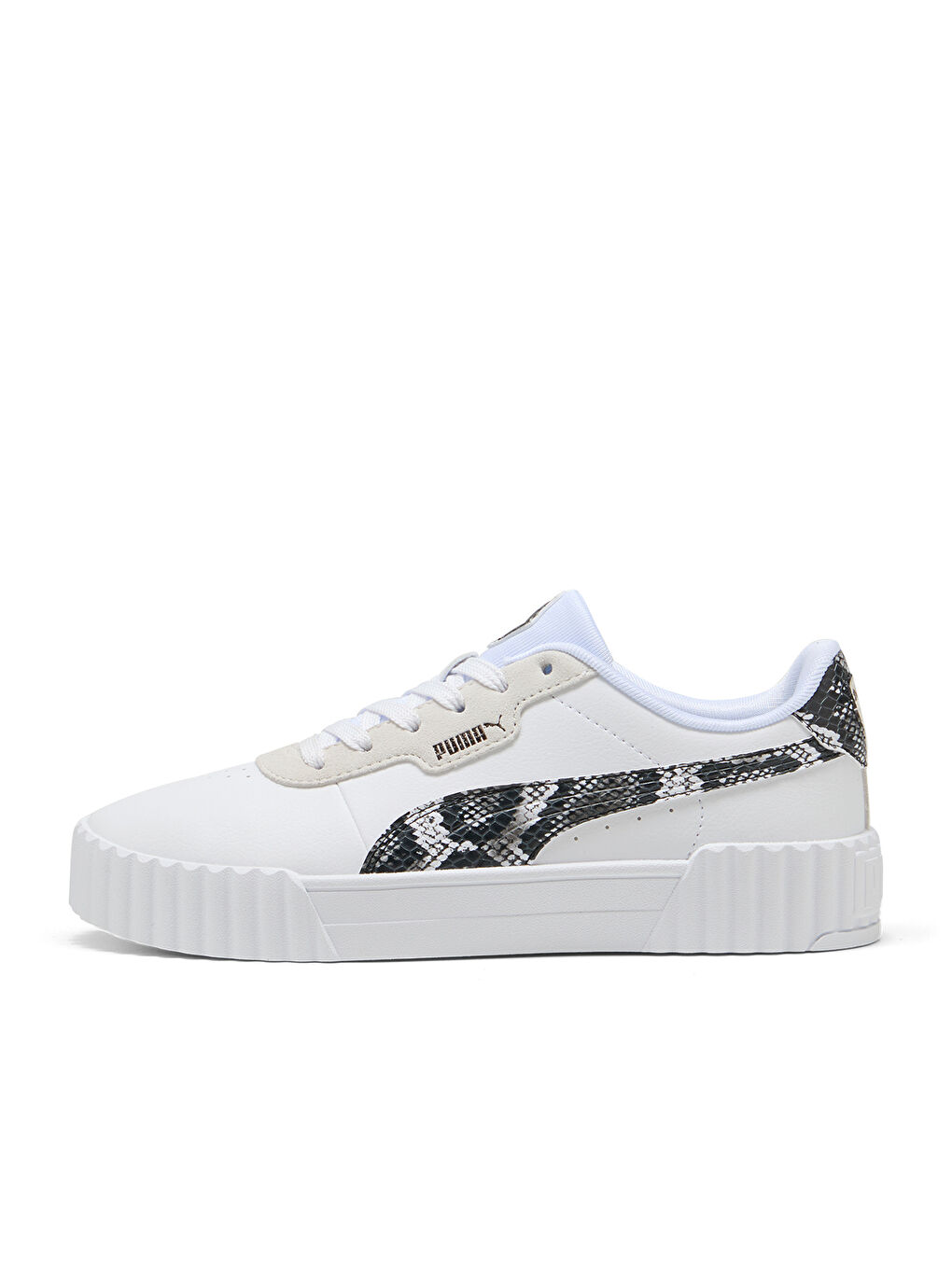 Carina 3.0 Snake Chic Kadın Ekru Sneaker