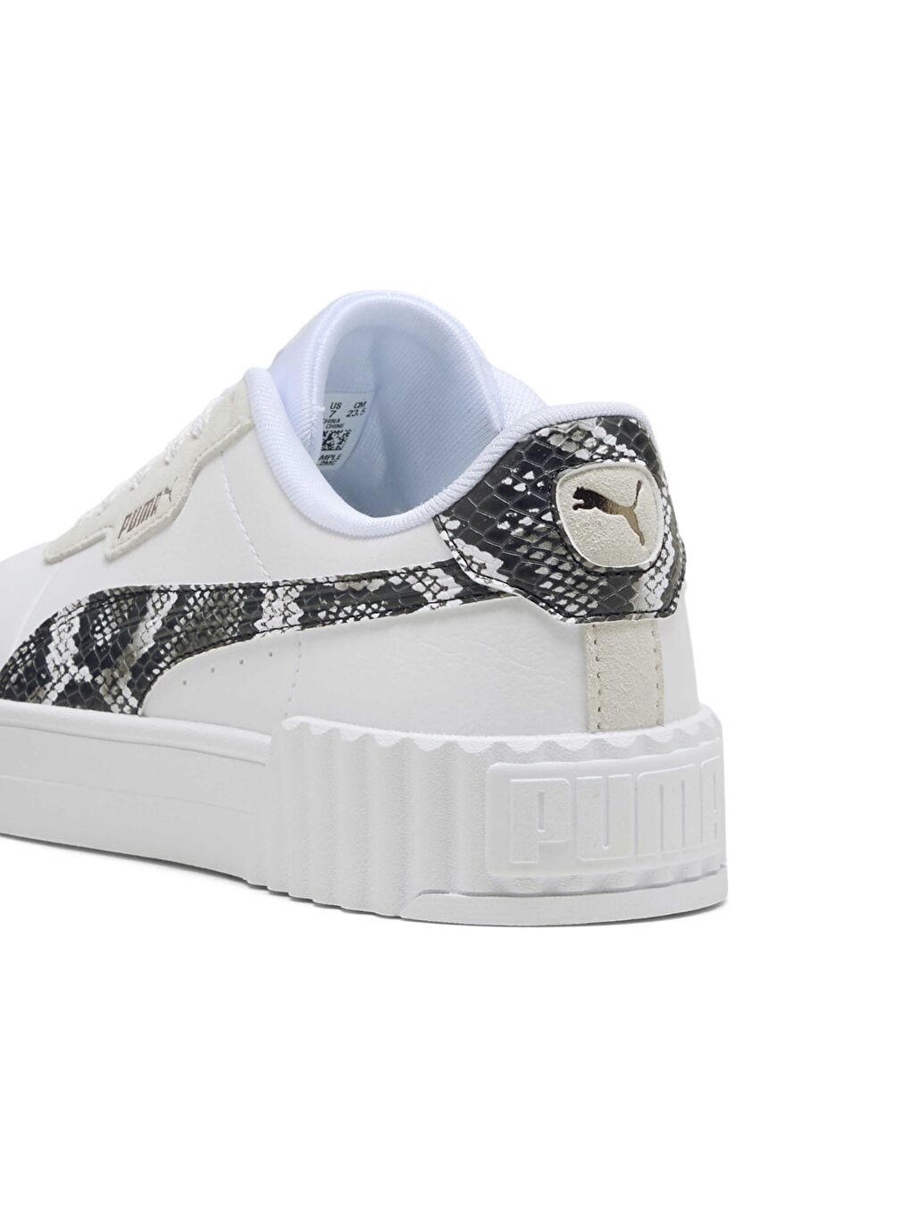 Carina 3.0 Snake Chic Kadın Ekru Sneaker-3