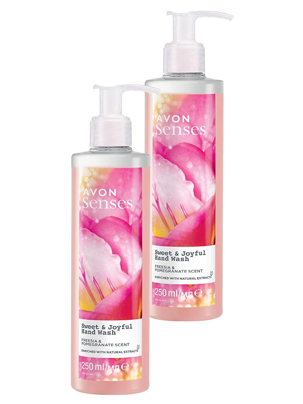 AVON Renksiz Senses Sweat & Joyful Frezya ve Nar Kokulu Sıvı El Sabunu 250 Ml. İkili Set