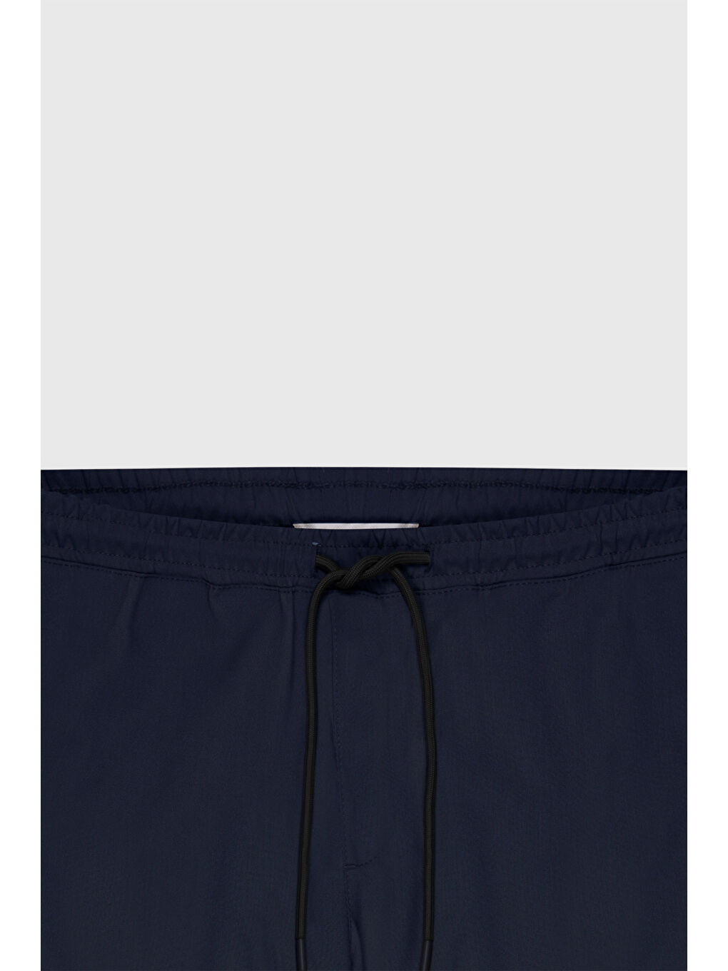 Erkek Lacivert Slim Fit Rahat Kesim Beli Bağlamalı Yan Cepli Jogger Pantolon-8