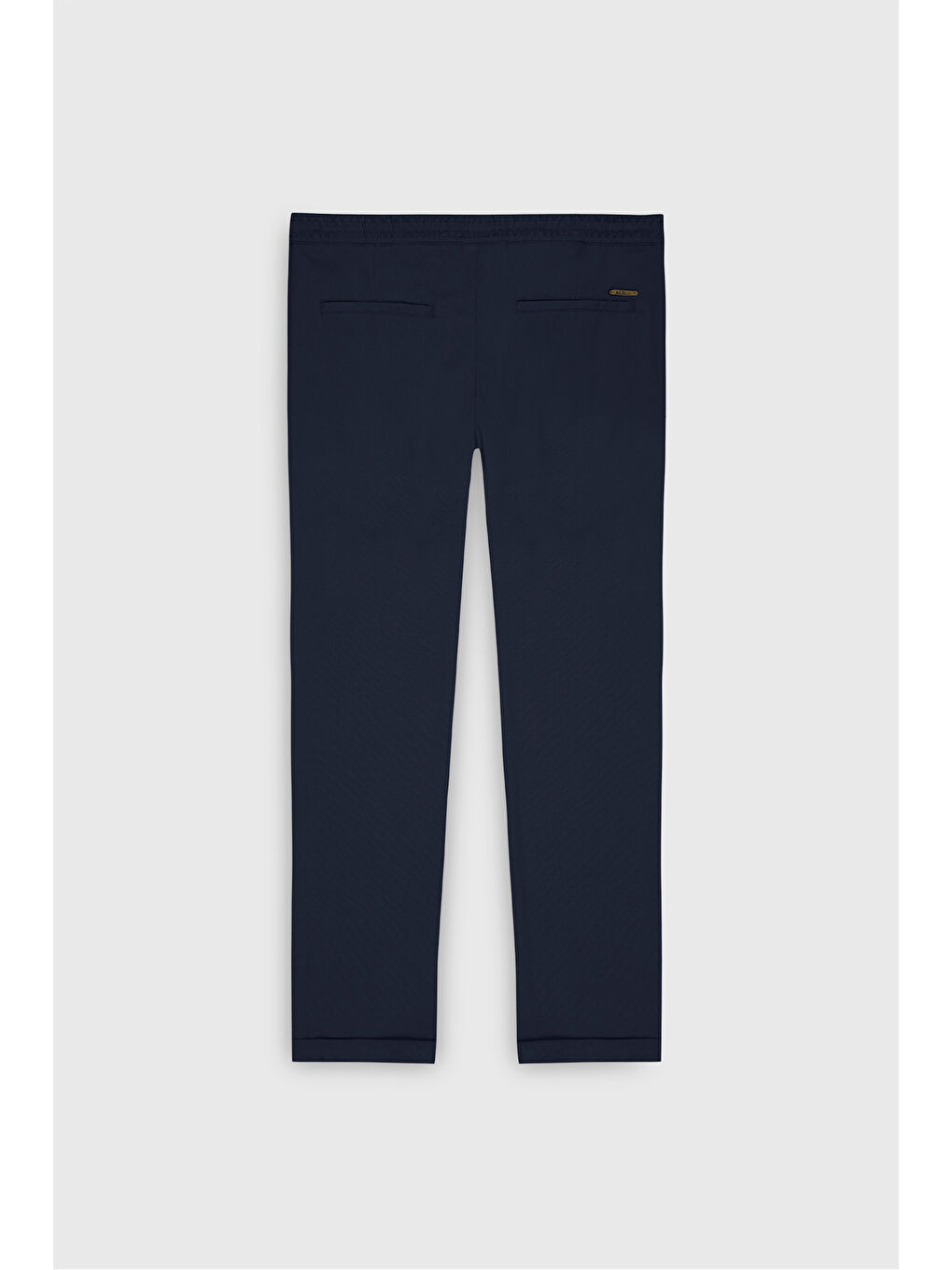 Erkek Lacivert Slim Fit Rahat Kesim Beli Bağlamalı Yan Cepli Jogger Pantolon-10