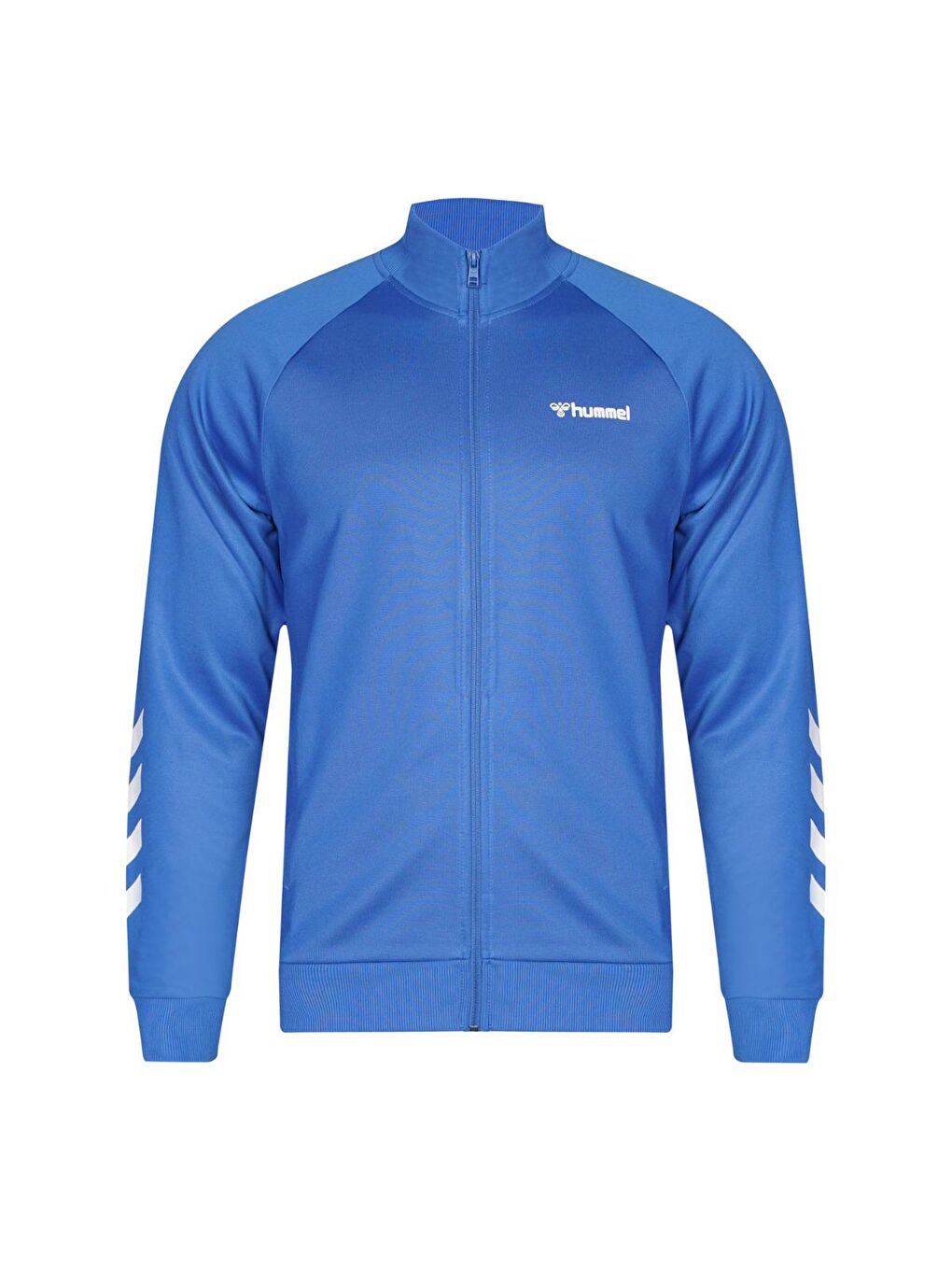 Falconzo Erkek Mavi Dik Yaka Fermuarlı Sweatshirt-1