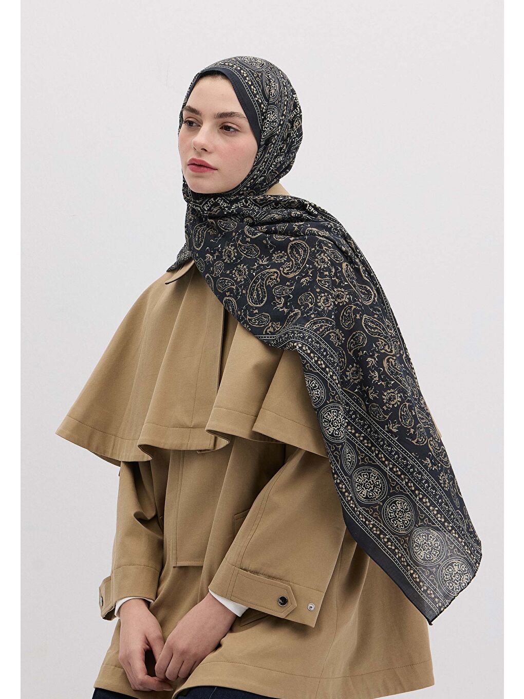 Irene Desen Şal İndigo