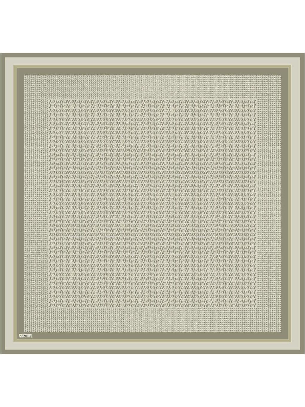 Yeşil Saf İpek Twill Eşarp 9502D 81-4