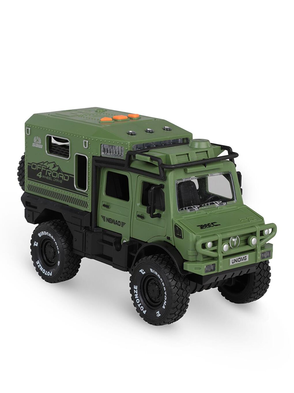 Kutulu Sürtmeli Işıklı Müzikli Off-Road Lüks Araba - Haki