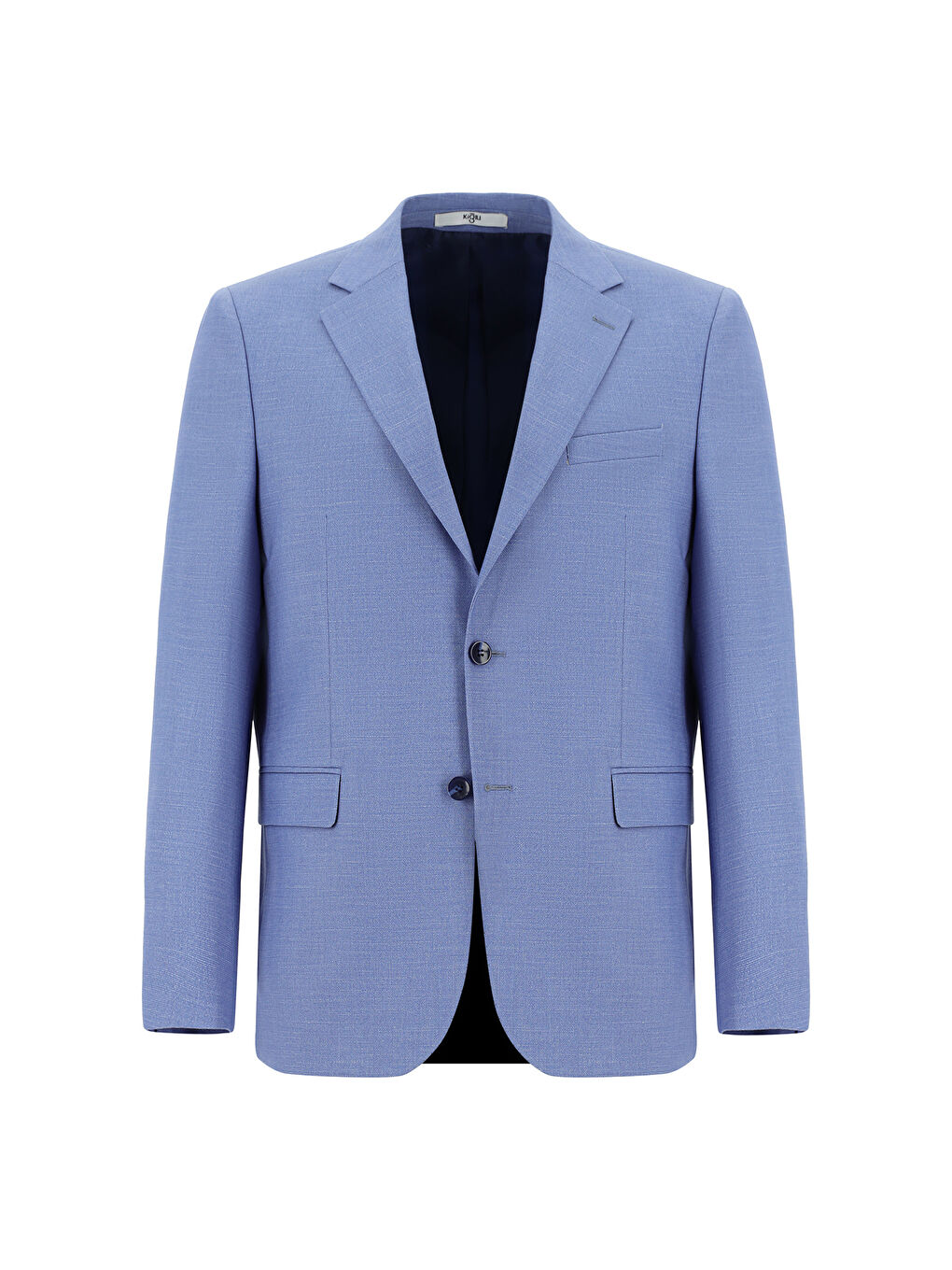 Mavi Klasik Desenli Takım Elbise-1