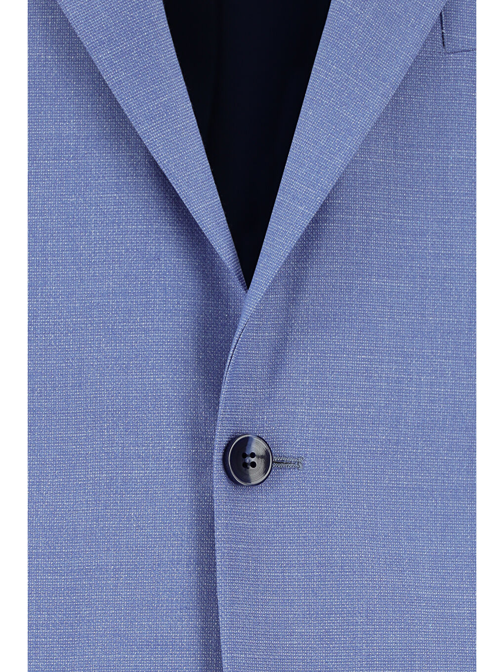 Mavi Klasik Desenli Takım Elbise-3