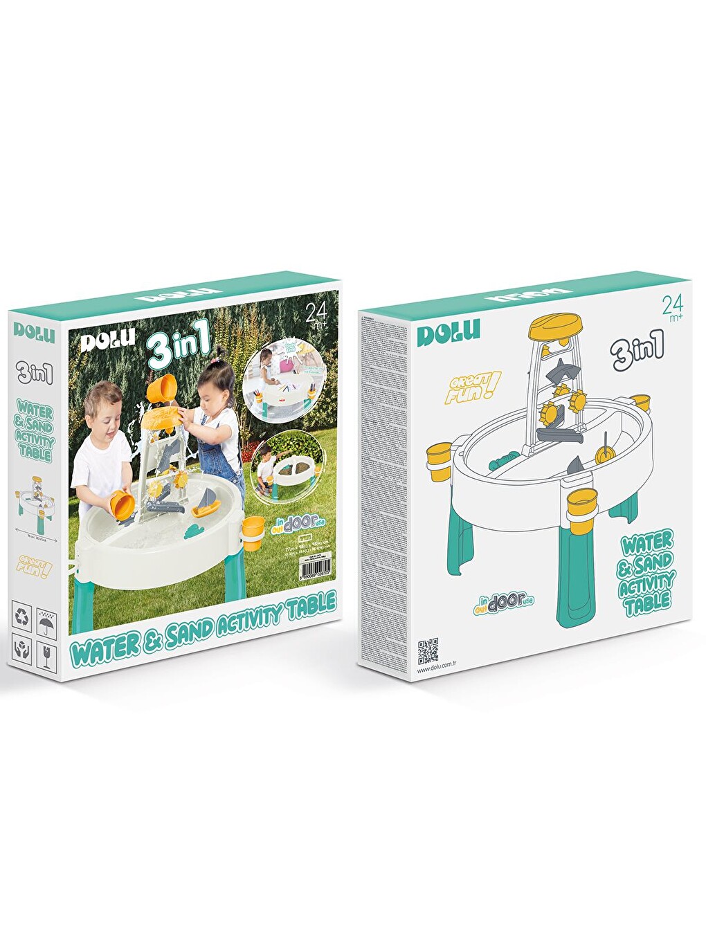 Oyuncak Su Ve Kum Aktivite Masası - Yeşil-3