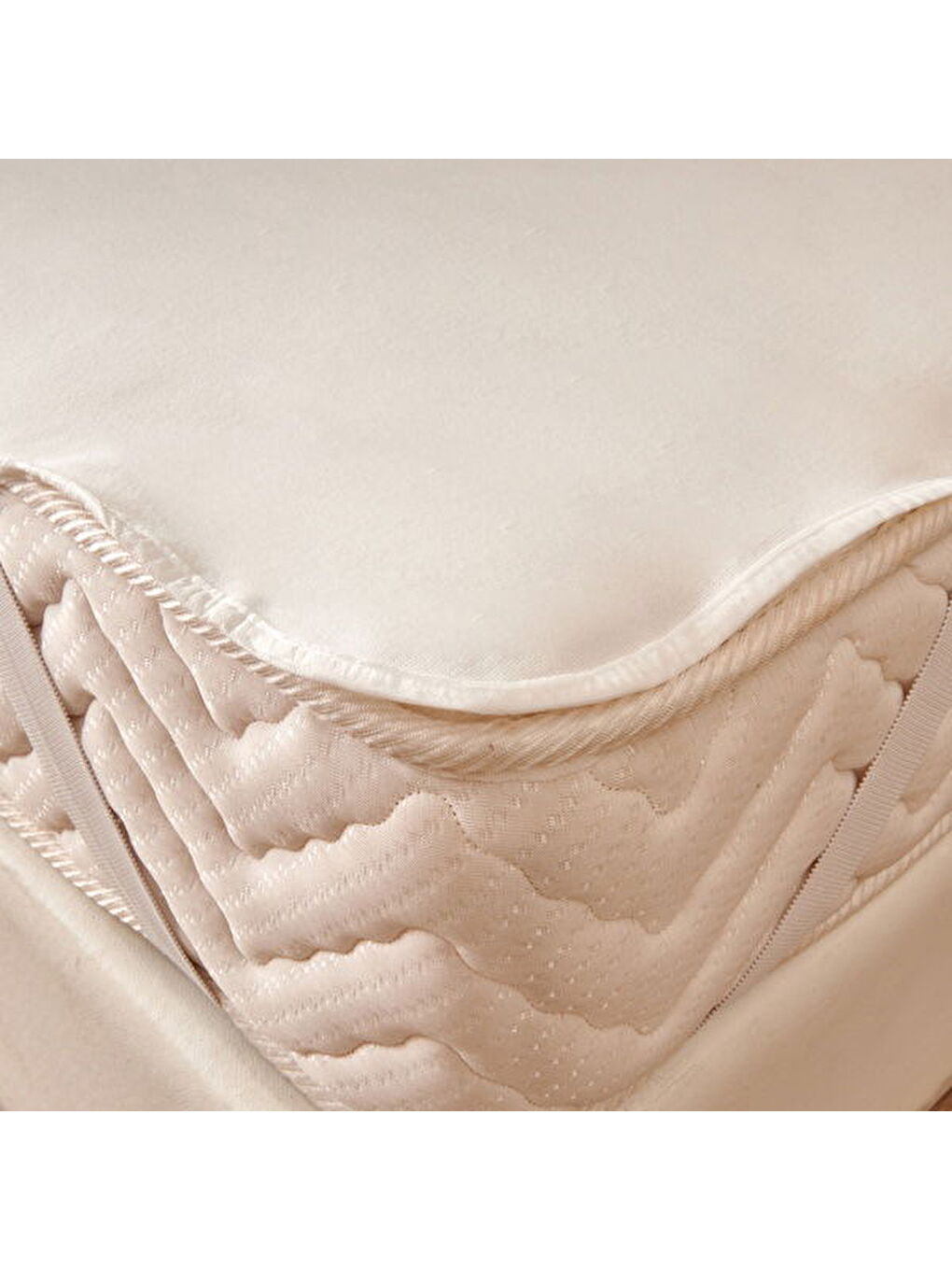 Soft Sane Çift Kişilik Sıvı Geçirmez Lastikli Alez - Beyaz - 160x200 cm-1