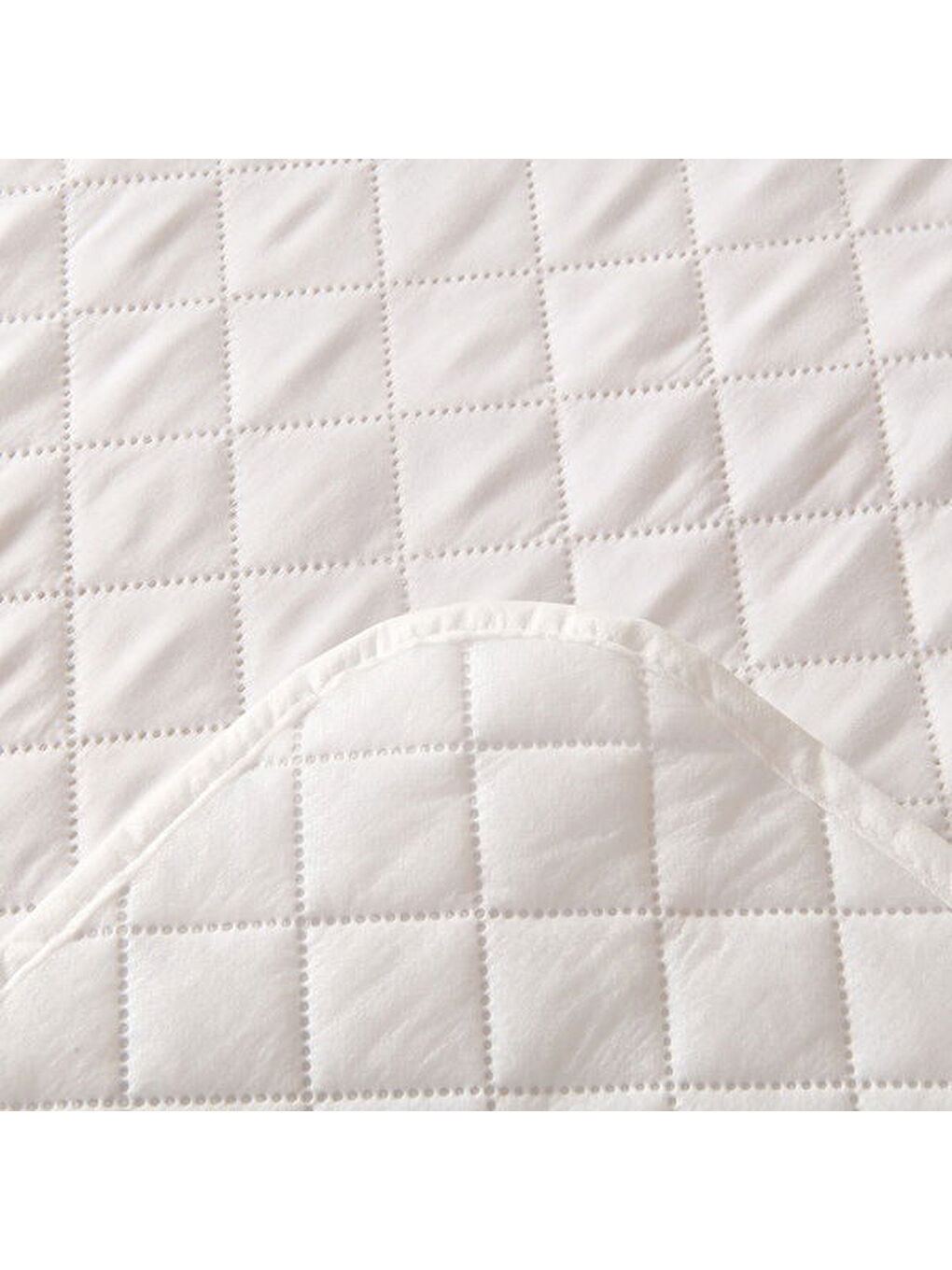 Soft Nando Basic Lastikli Alez - Beyaz - 100x200 cm-1