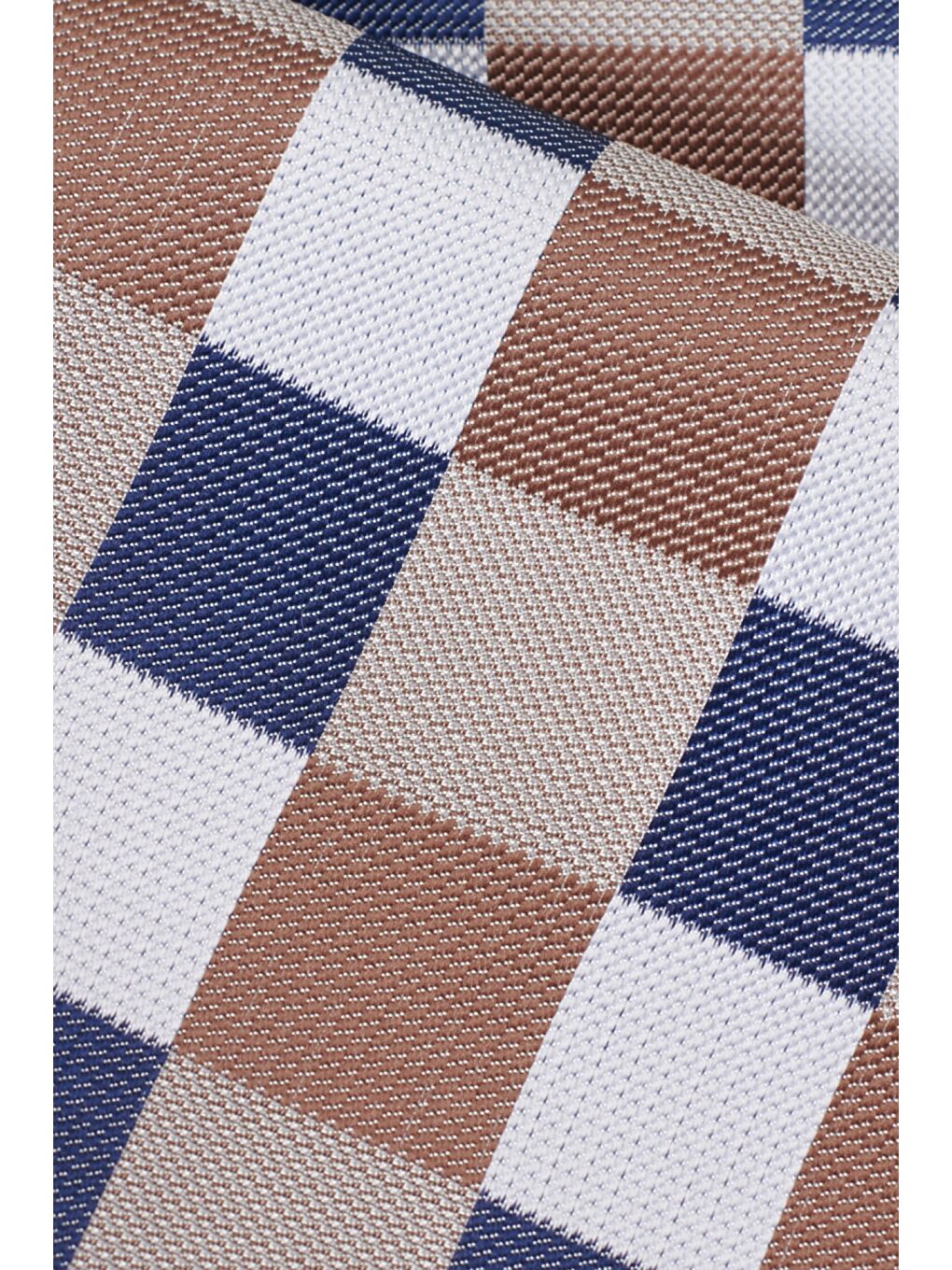 Erkek Gri-Lacivert-Kahve Kravat-Mendil Set-1