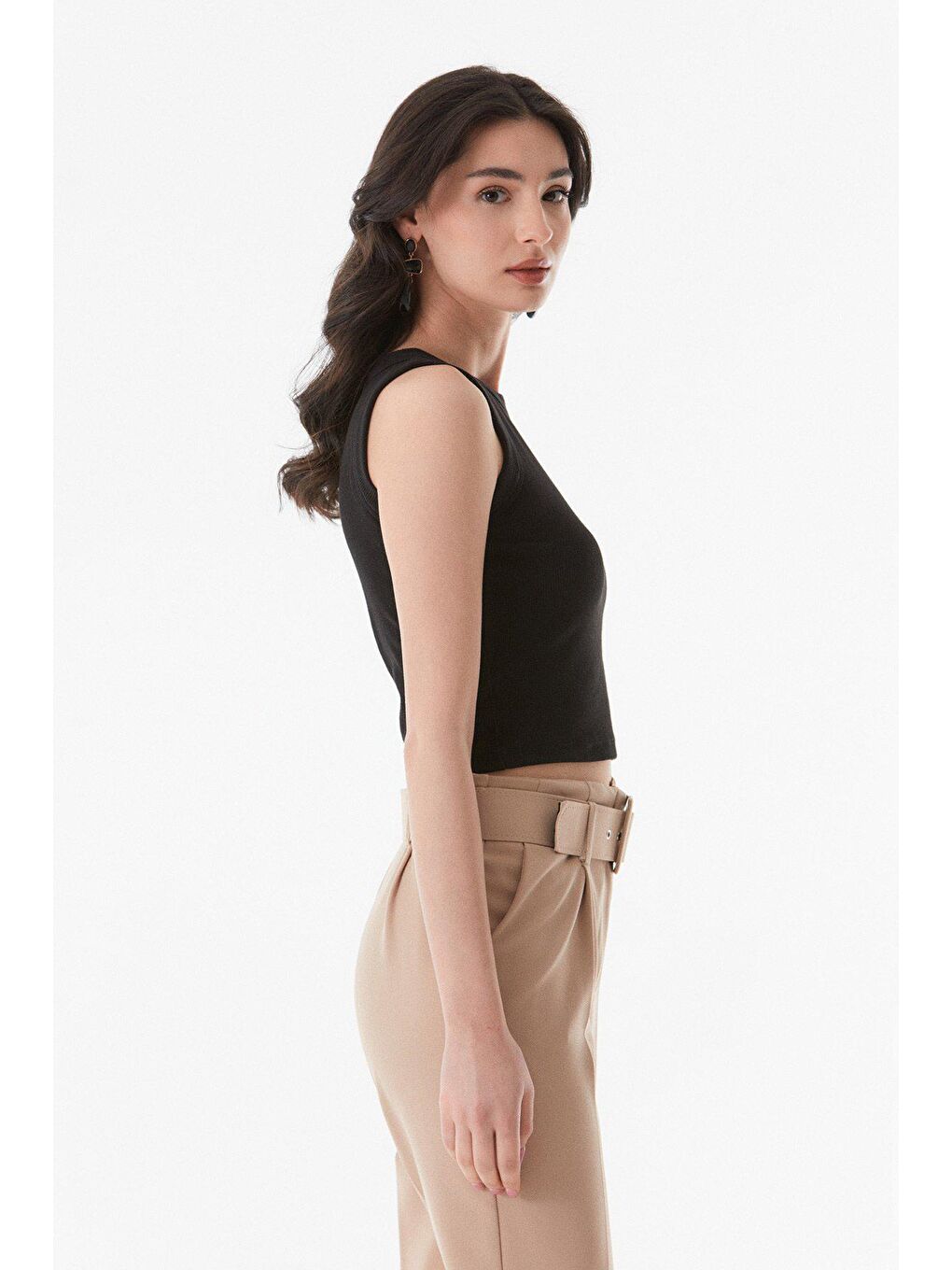 Siyah Fitilli Halter Yaka Body-3