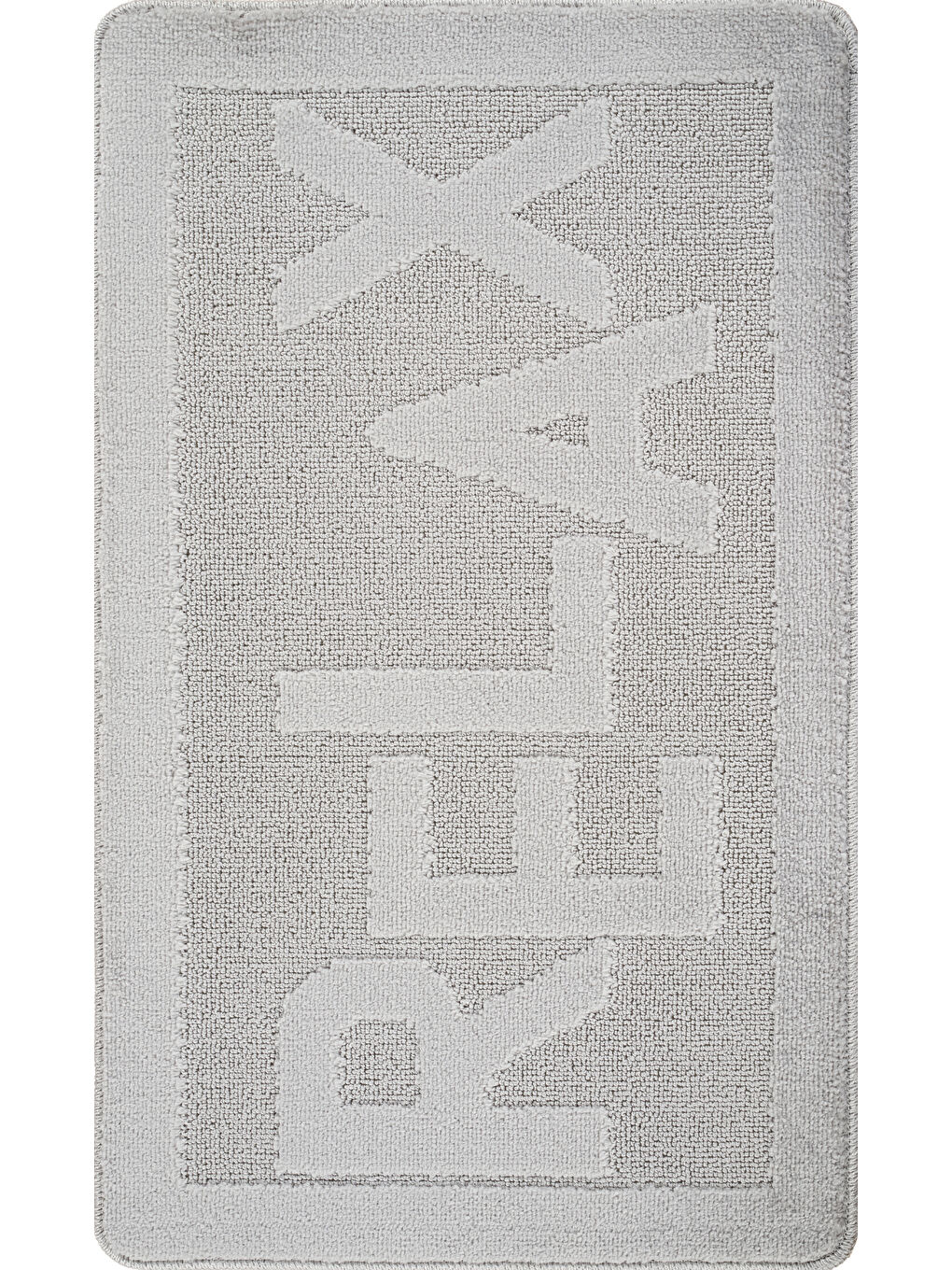 Gri Doğal Kaymaz Taban Su Emici Banyo Paspas-1