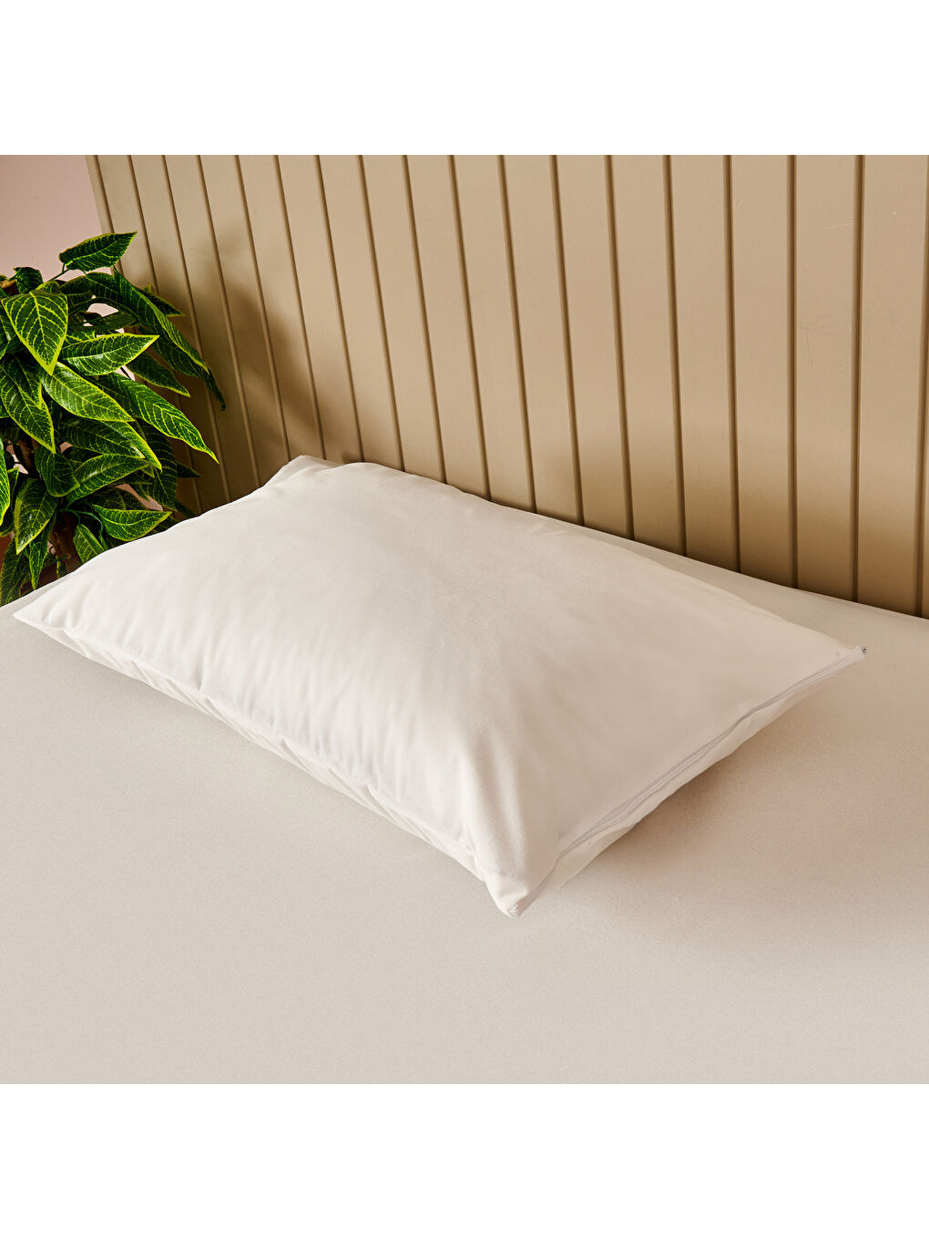 Soft Sane Basic Sıvı Geçirmez Yastık Alezi - Beyaz - 50x70 cm-1