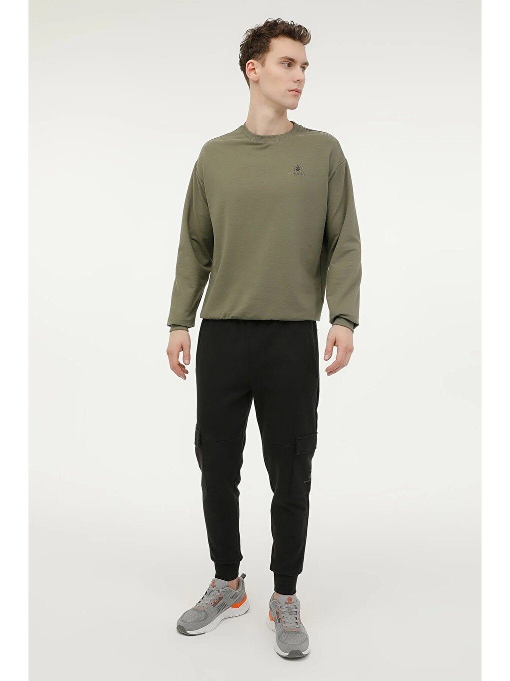 Sweatshirt Erkek Haki Mb Sn75 C Neck Sw-3