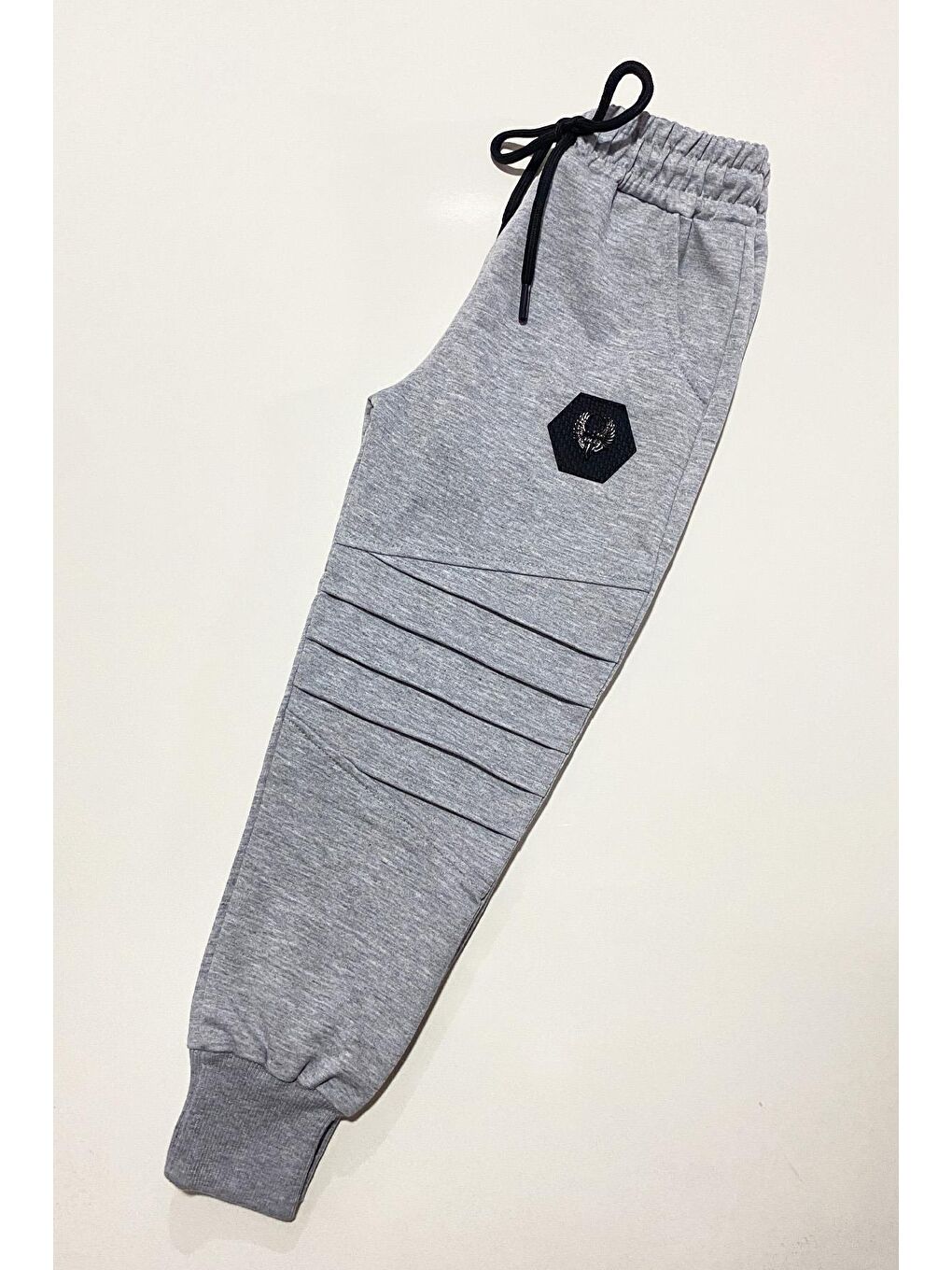 Gri Erkek Çocuk Kanat Armalı Eşofman Altı ALT.0004-3