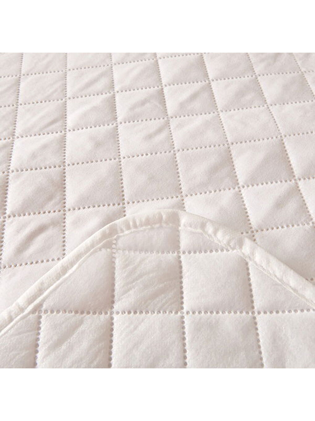 Soft Nando Basic Çift Kişilik Lastikli Alez - Beyaz - 160x200 cm-3