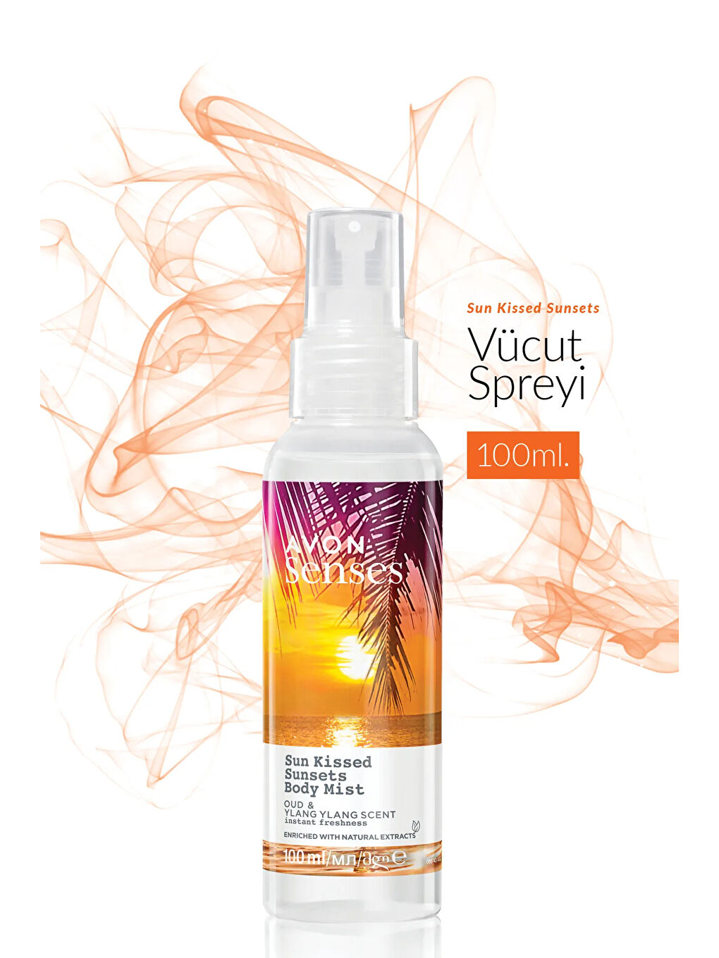 AVON Senses Sun Kissed Sunsets Vücut Spreyi 100 Ml. Üçlü Set - 2