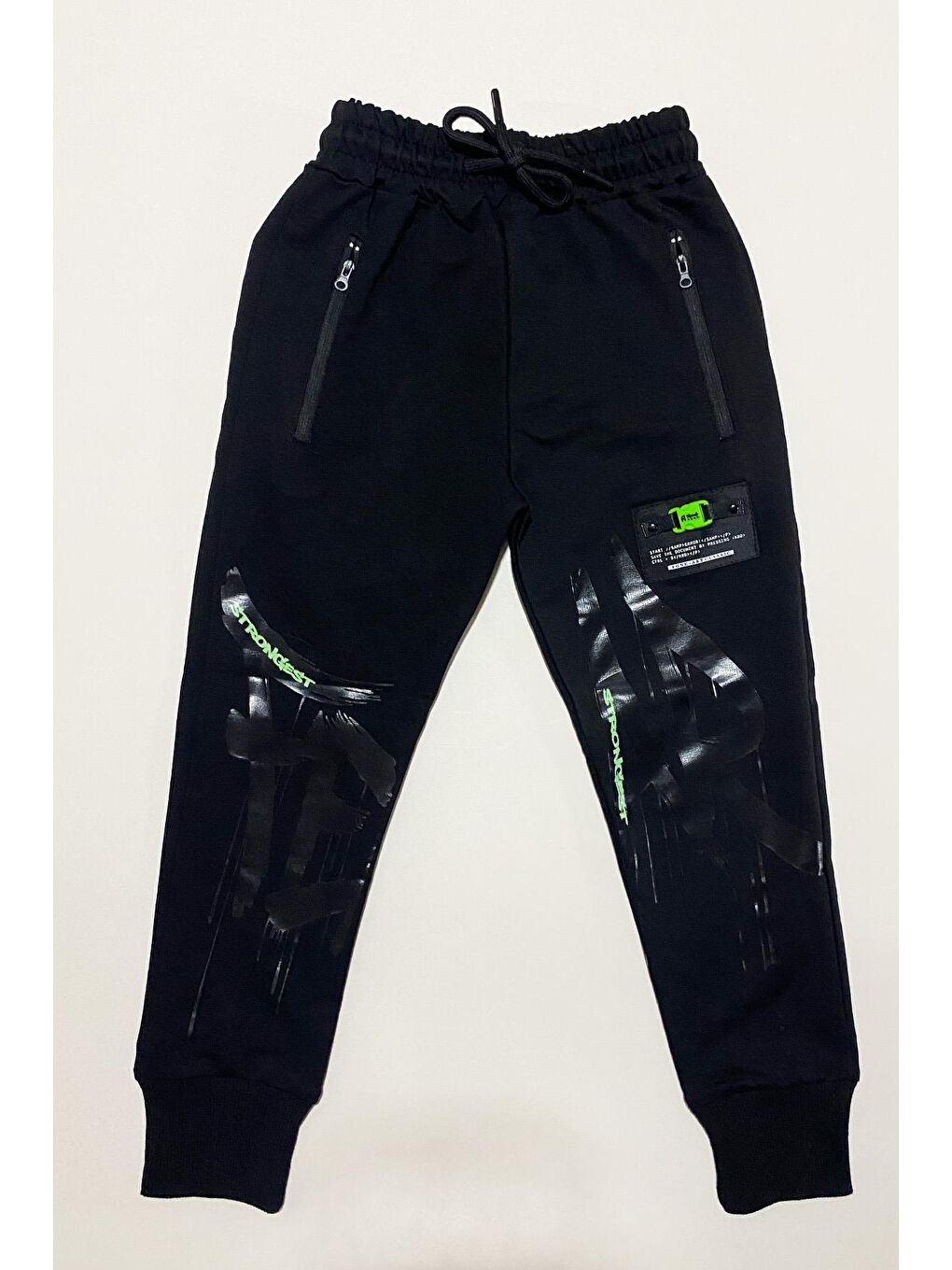 Gri Erkek Çocuk Strongest Baskılı Eşofman Altı ALT.0006