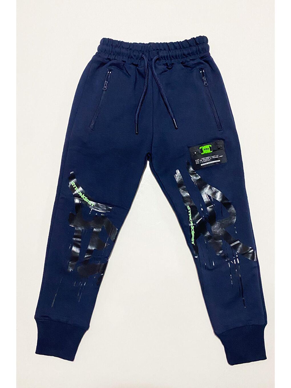 Lacivert Erkek Çocuk Strongest Baskılı Eşofman Altı ALT.0006