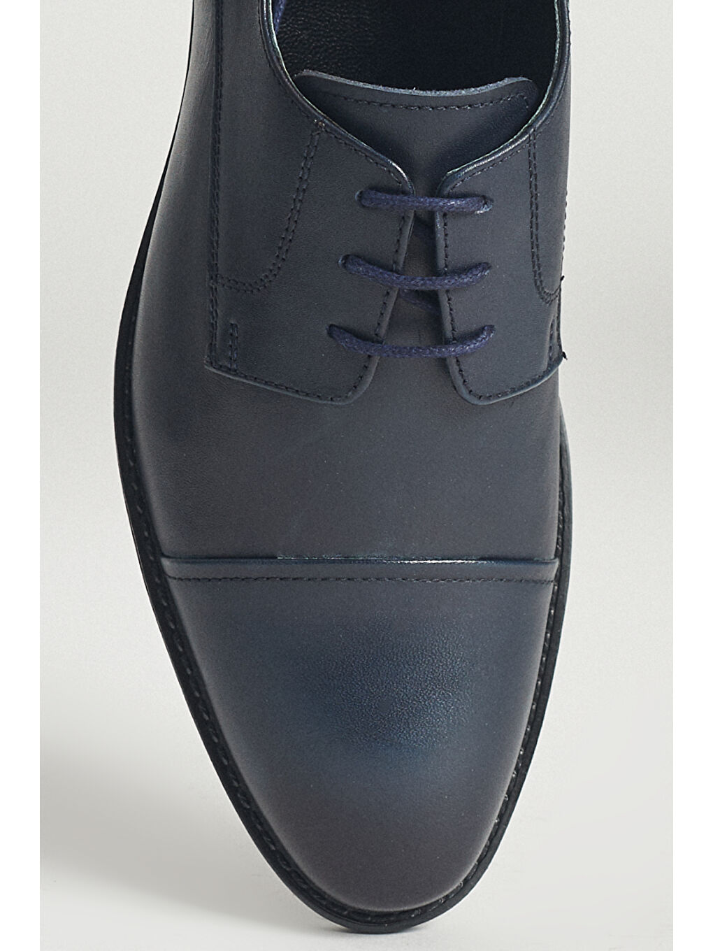 Erkek Lacivert %100 Deri Klasik Ayakkabı-2