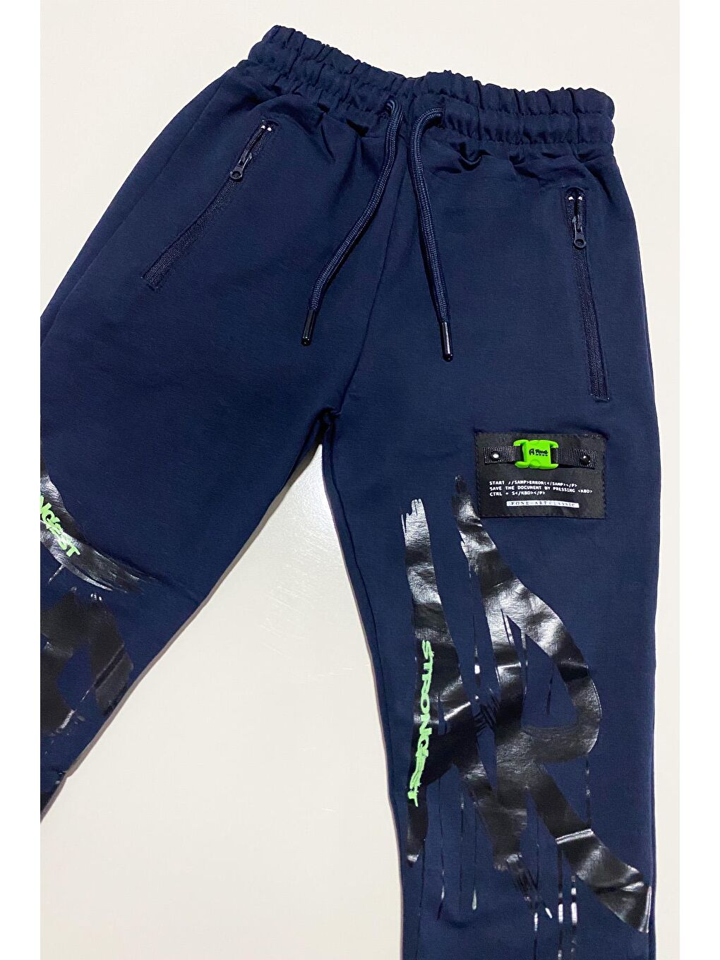 Lacivert Erkek Çocuk Strongest Baskılı Eşofman Altı ALT.0006-1