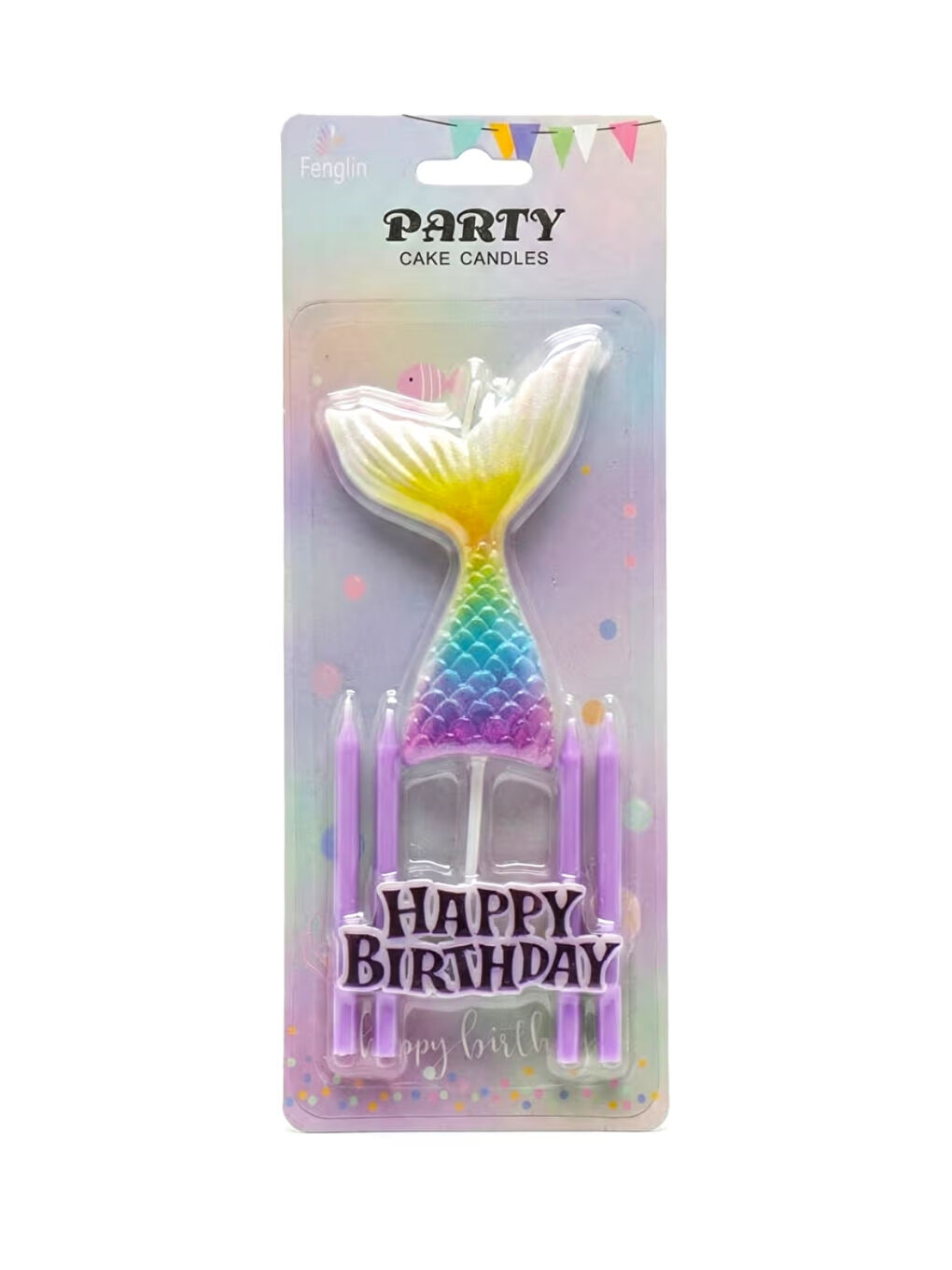 Lila Deniz Kızı Figürlü Happy Birthday Mum Set-1